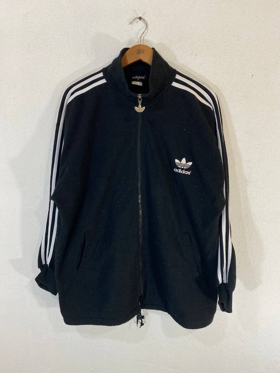 Adidas vintage adidas trefoil fleece jacket big logo back Size US M / EU 48-50 / 2 - 1 Thumbnail