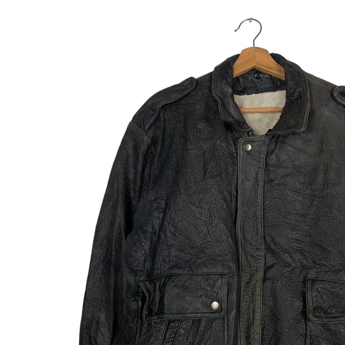 Japanese Brand J & P Corporation Flight Leather Jacket Size US L / EU 52-54 / 3 - 6 Thumbnail