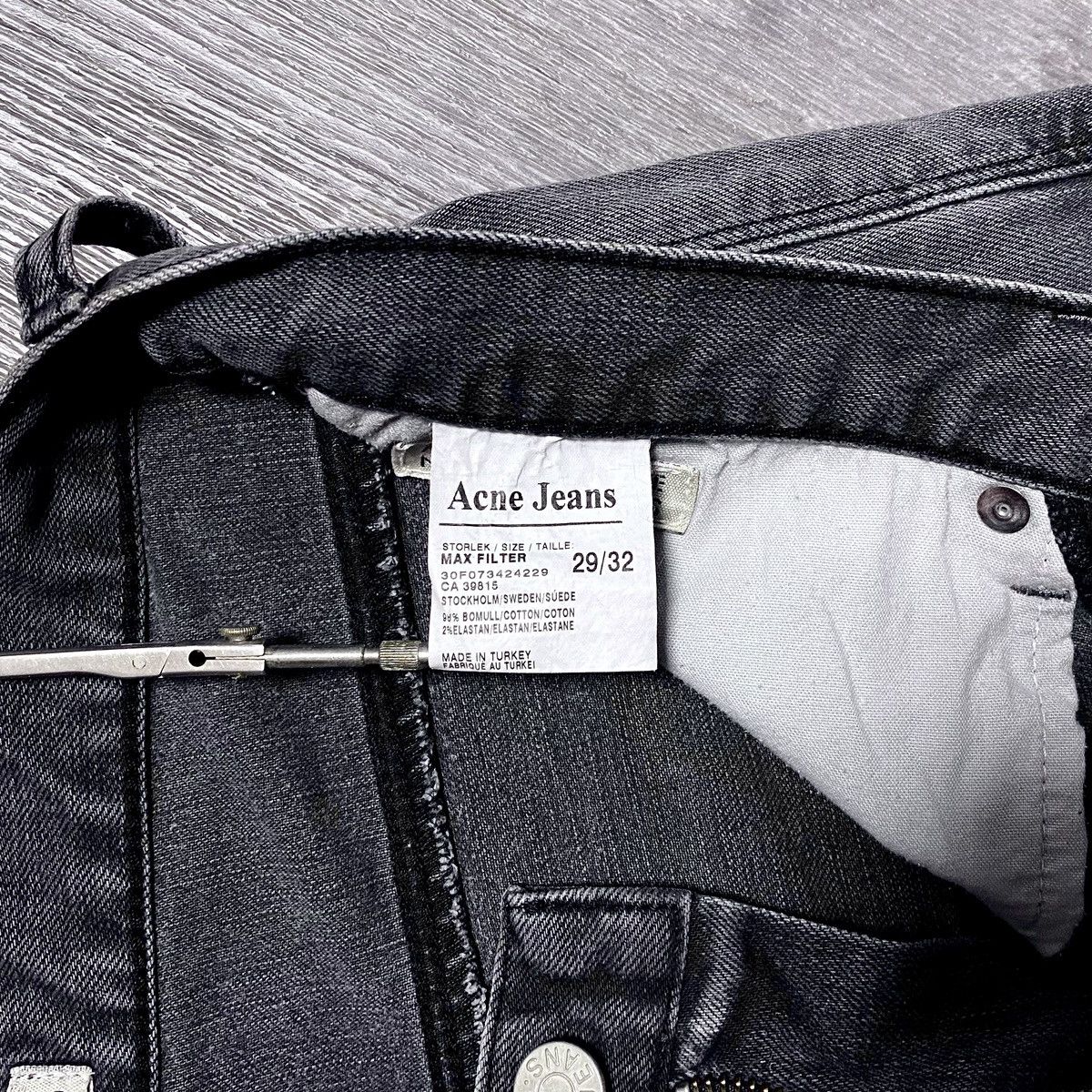 Acne Studios Acne Studios Max Filter Jeans Denim Size US 29 - 10 Thumbnail