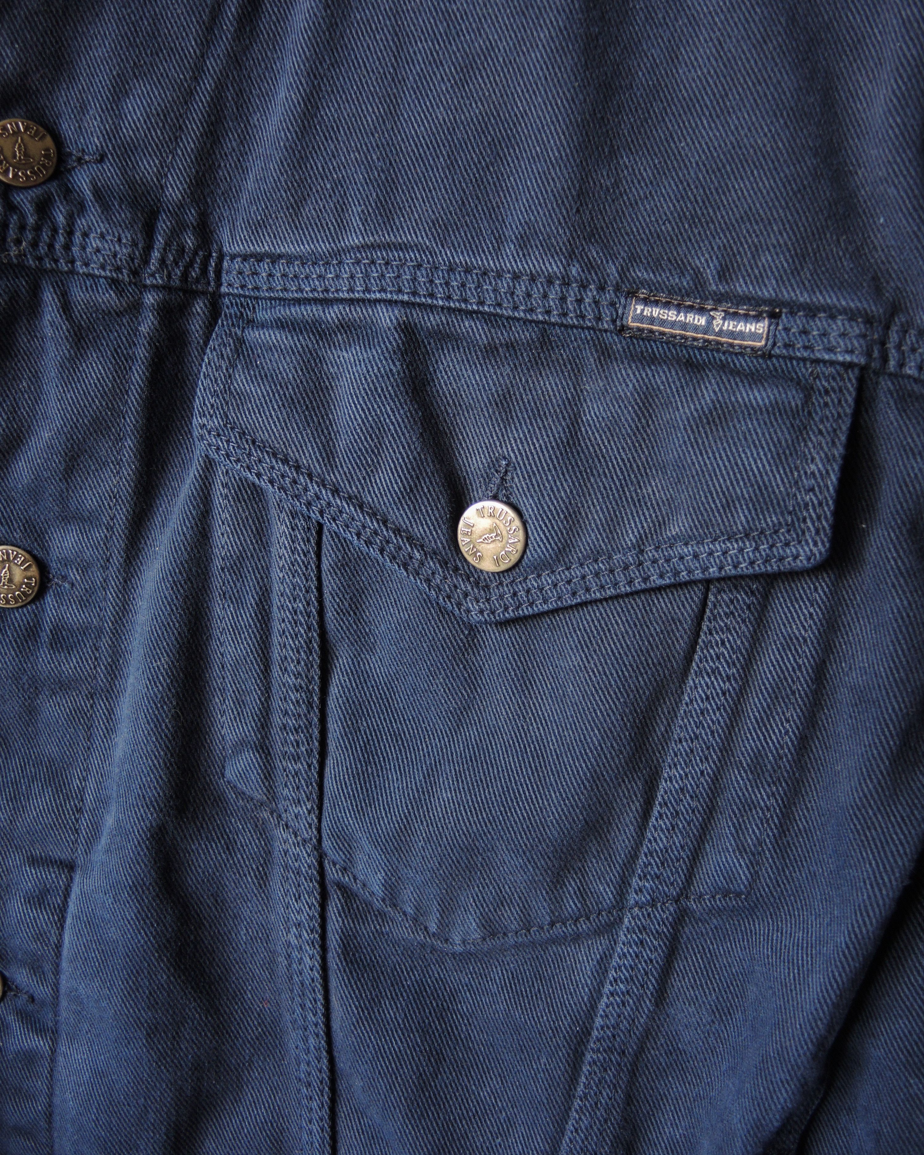 Trussardi Vintage Trussardi Denim Jacket Size US XL / EU 56 / 4 - 7 Thumbnail