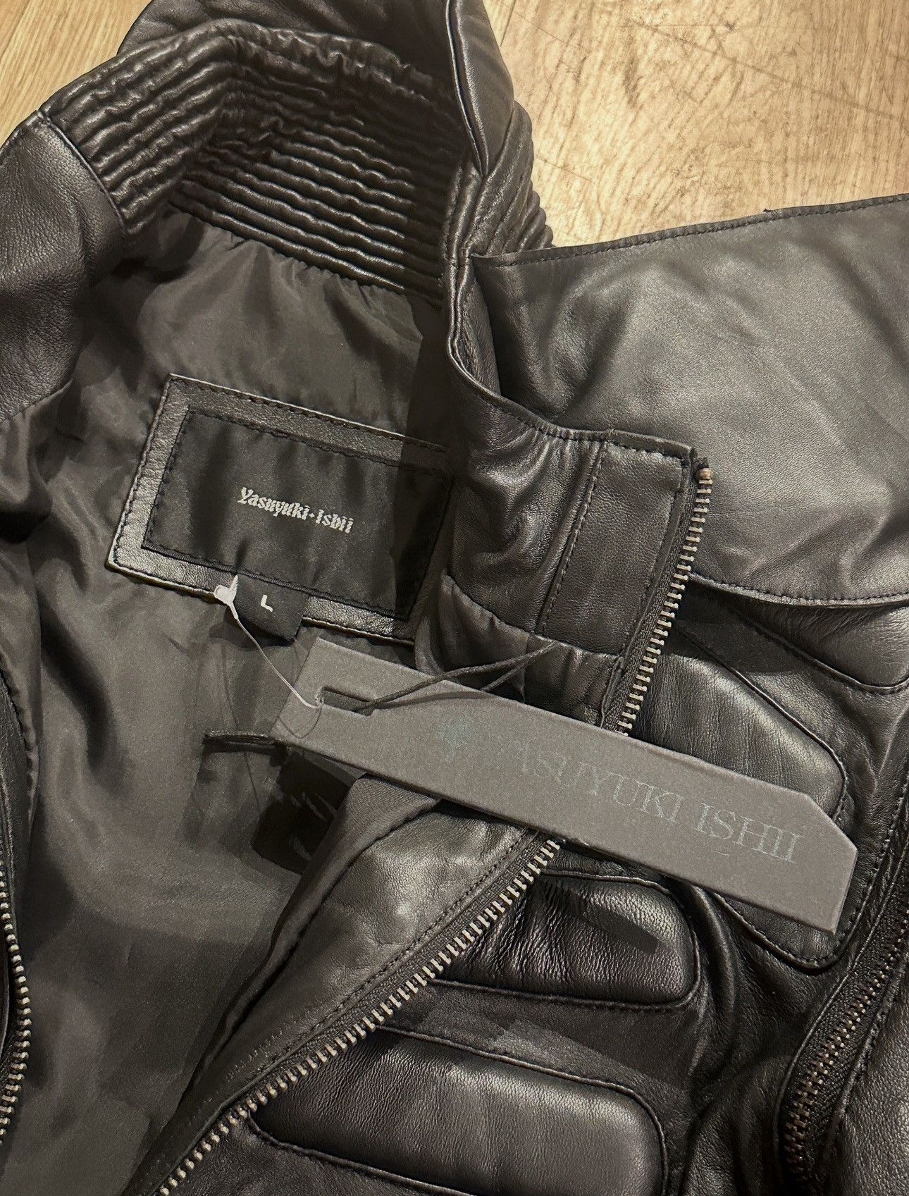 Yasuyuki Ishii Yasuyuki Ishii FW24 Leather Racing Jacket Size US L / EU 52-54 / 3 - 8 Thumbnail