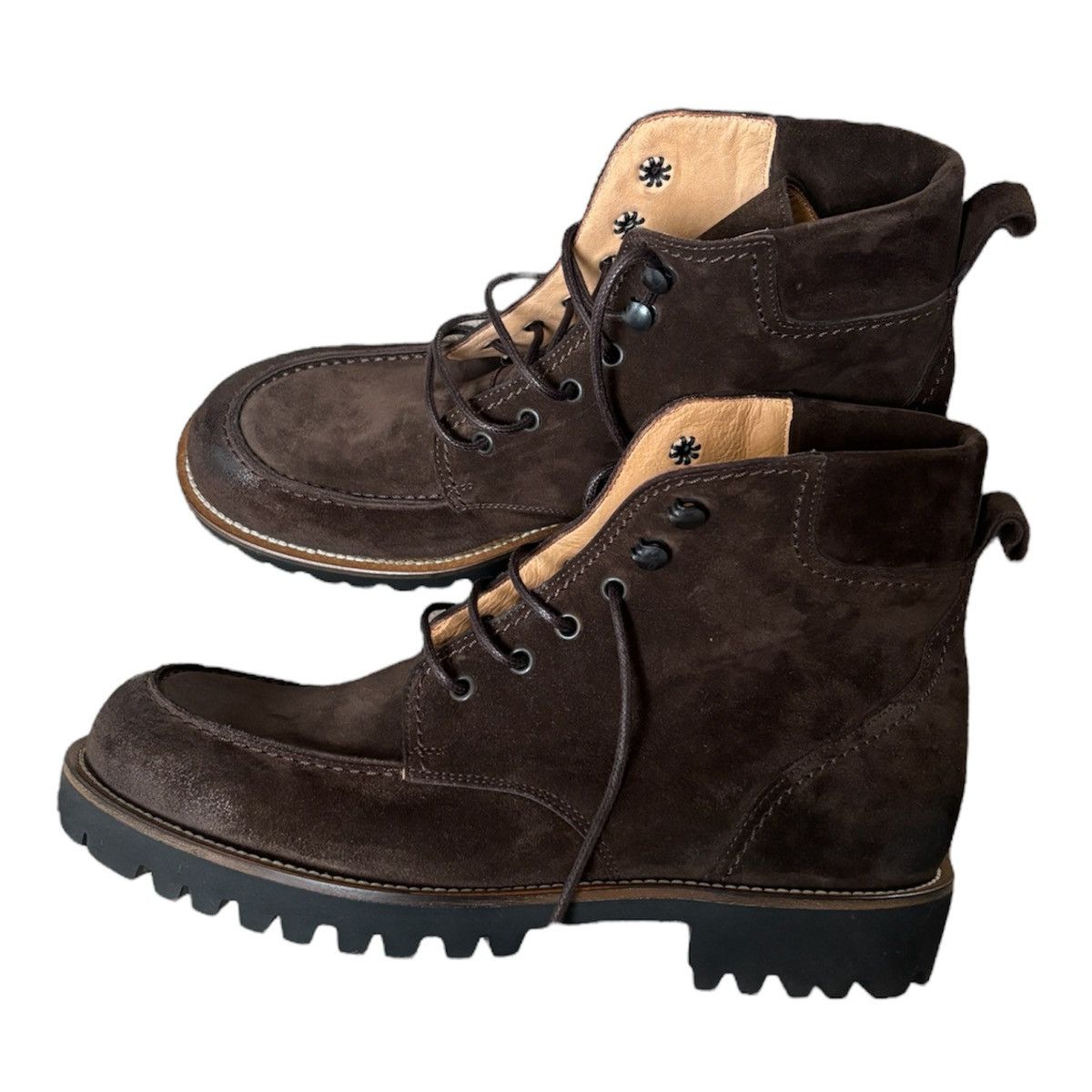 Eleventy Eleventy Brown Leather & Suede Boots Size US 8 / EU 41 - 4 Thumbnail