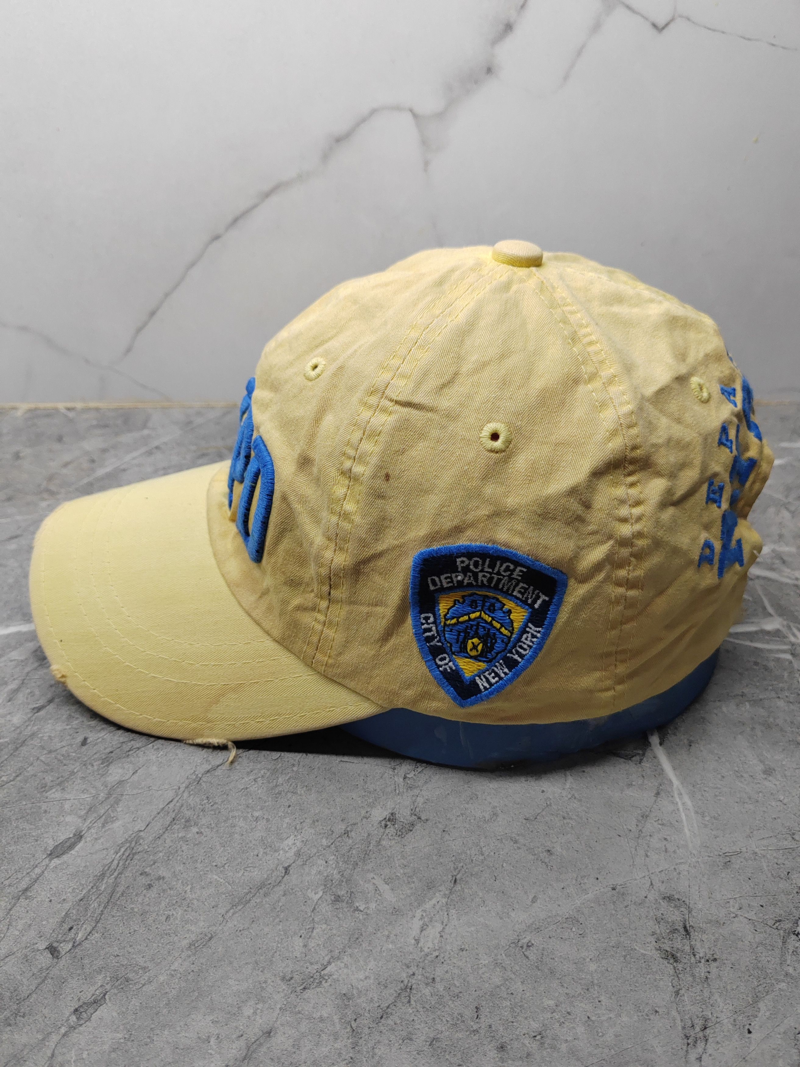 Vintage Vintage NYPD Distressed Style Cap Hat Size ONE SIZE - 4 Thumbnail