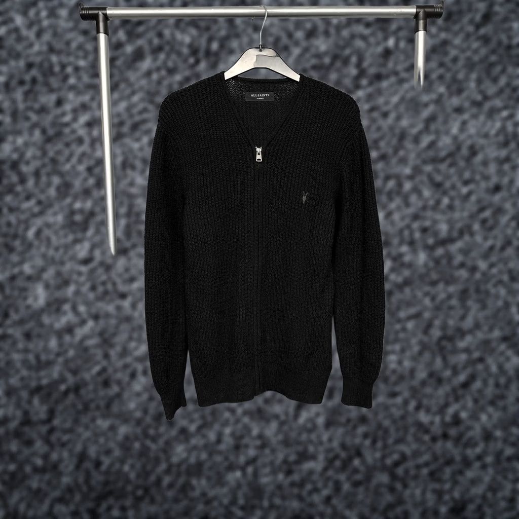 Allsaints Allsaints Mens Lymore Wool Knit Full Zip Sweater XS Black Wool Knit Full Zip Mens XS Black AllSaints Sweater Size US XS / EU 42 / 0 - 1 Thumbnail