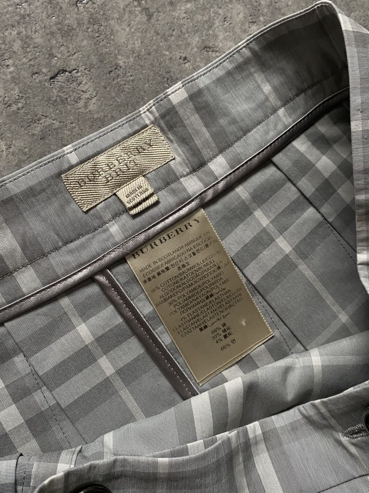 Burberry Burberry Brit Mini Pleated Skirt - Grey Check Size 29" - 5 Thumbnail