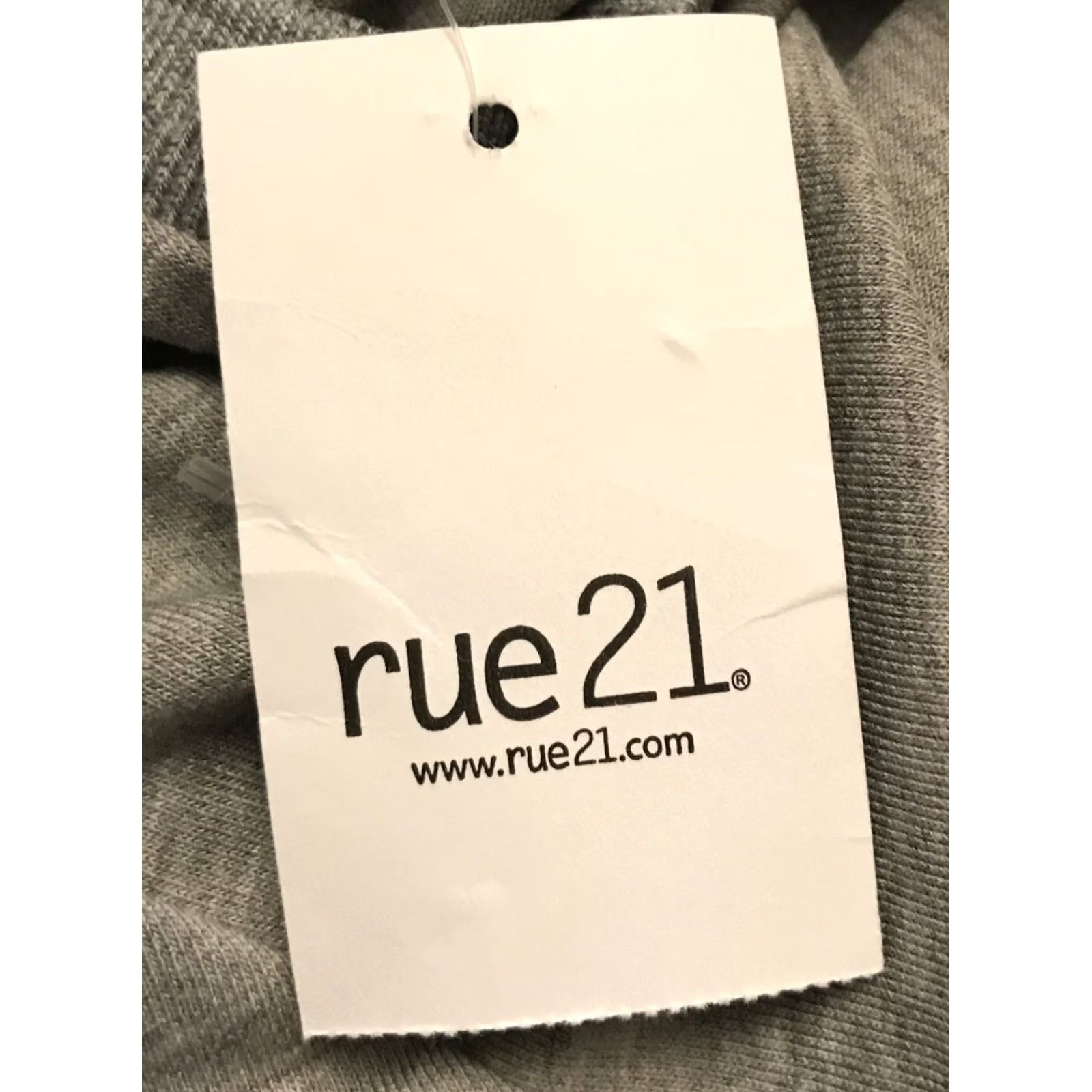 Vintage Rue21 Rainbow Striped Knit Tee Shirt Gray Junior's Small S/S NWT NEW 1572 Size S / US 4 / IT 40 - 5 Thumbnail