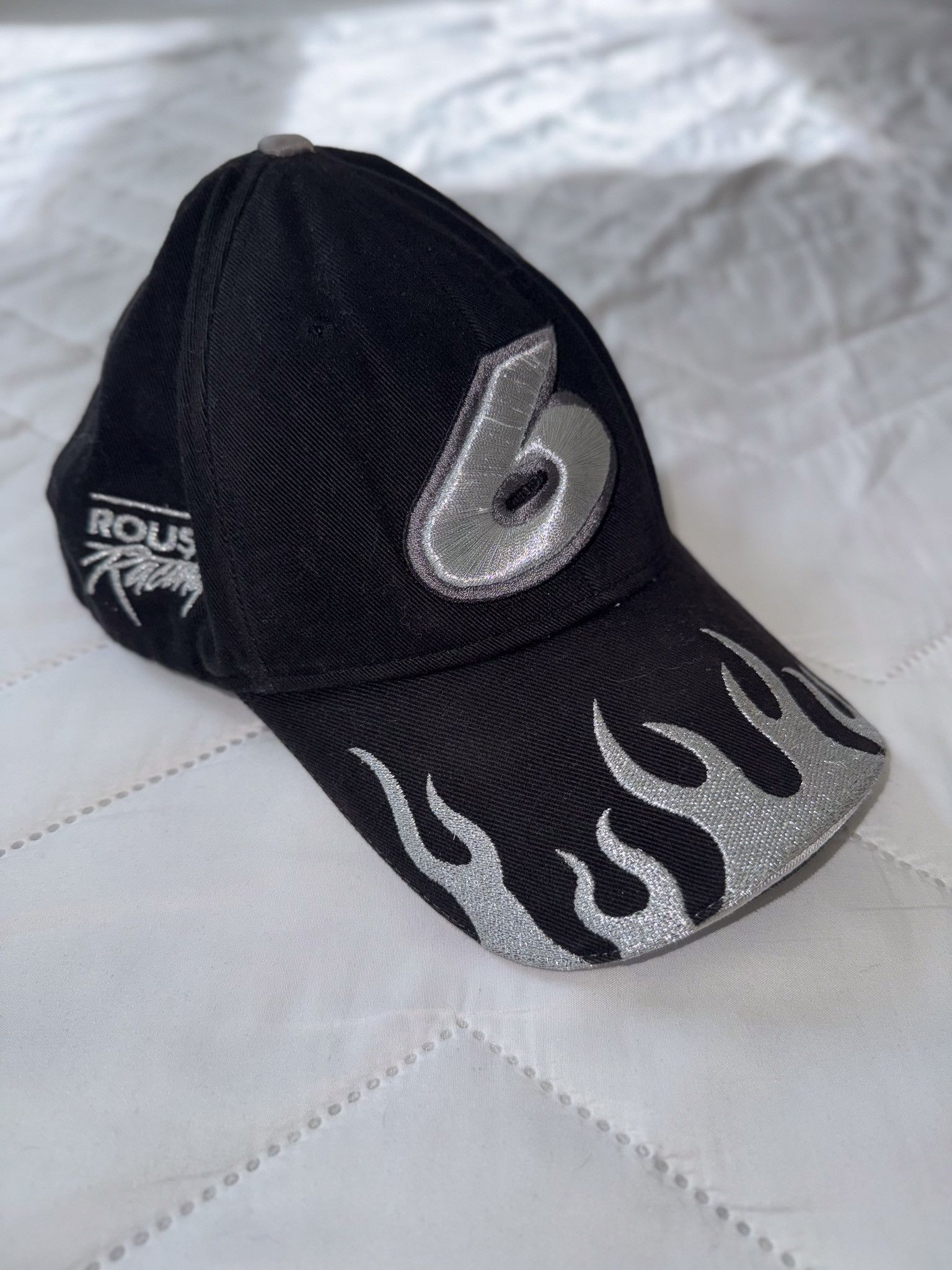 Other Roush Racing No.6 Black and Silver Flames Cap Size ONE SIZE - 1 Thumbnail