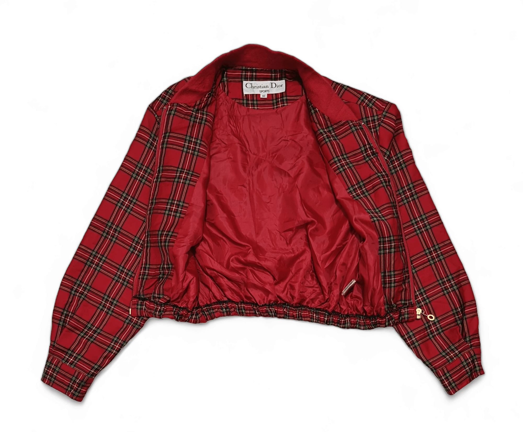 Christian Dior Monsieur Customized Vintage Y2K Christian Dior Tartan Cropped Jacket Size M / US 6-8 / IT 42-44 - 4 Thumbnail