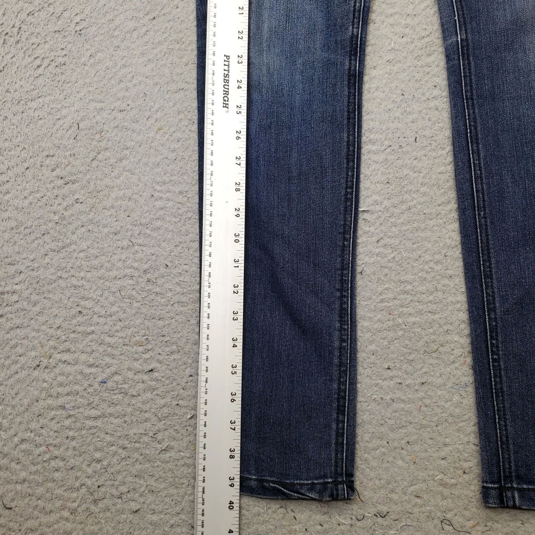Vintage Bongo Jeans Womens 7 Blue Denim Faded Stretch Streetwear Ultra Skinny Researchers? Size 28" / US 6 / IT 42 - 3 Thumbnail
