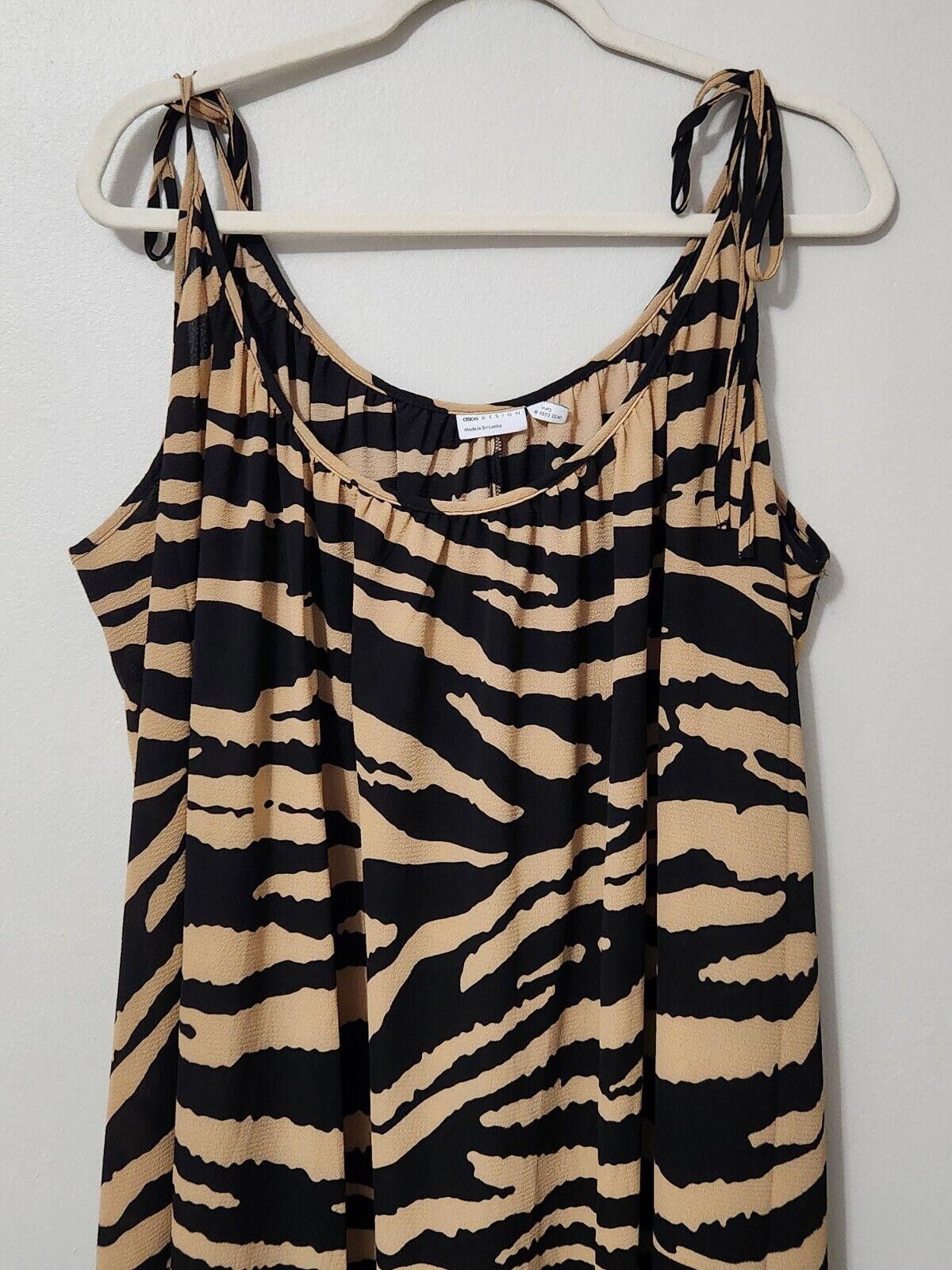 Asos Asos Dress Plus Size 18 Animal Print Maxi Long Full Length Size XXL / US 16-18 / IT 52-54 - 2 Thumbnail
