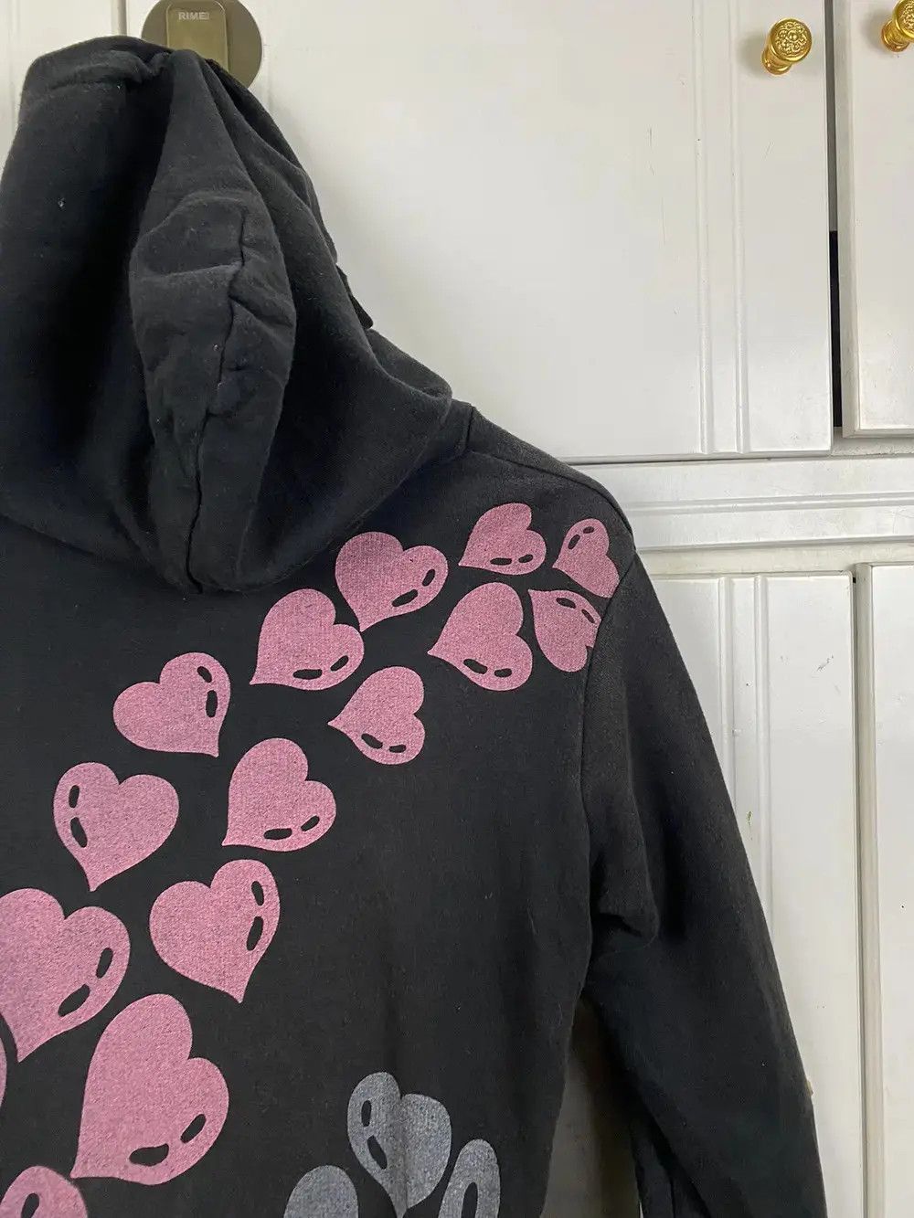 Angel Blue Vintage Love Revolution Hoodies Black Pullover Size US M / EU 48-50 / 2 - 9 Thumbnail