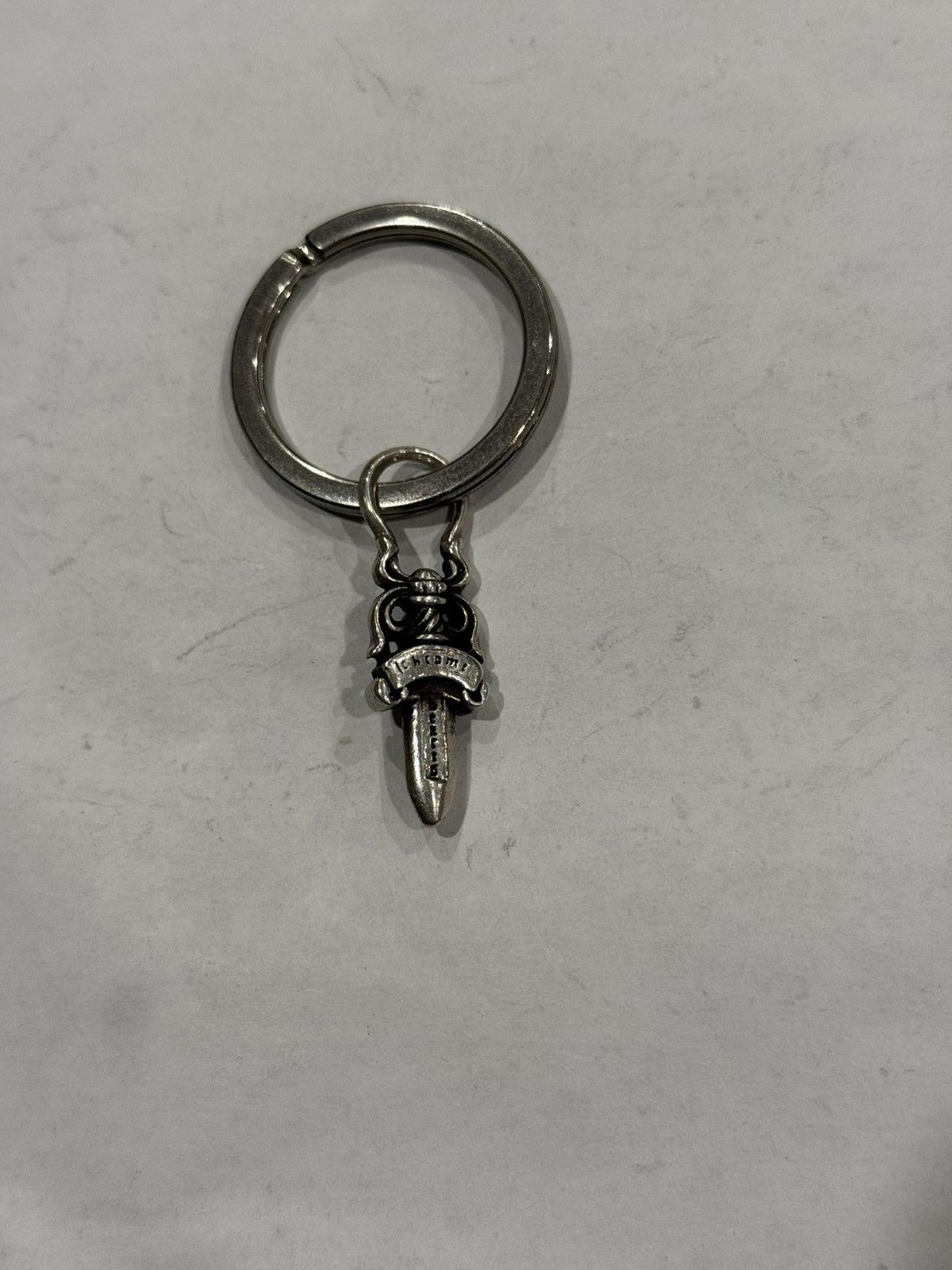 Chrome Hearts Chrome Hearts Dagger Pendant Keychain Silver Split Ring #5 Size ONE SIZE - 8 Thumbnail