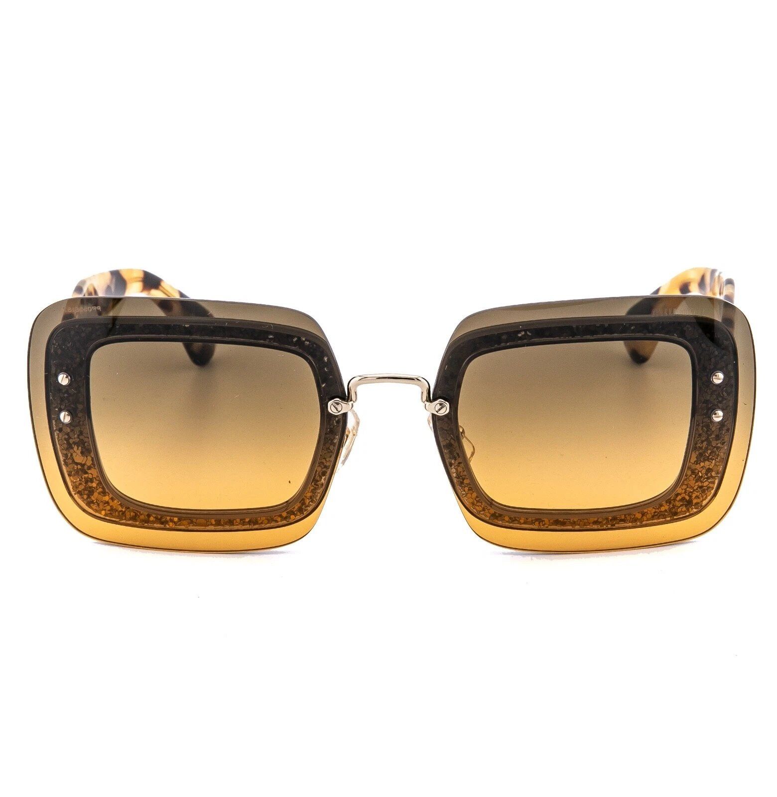 Miu Miu MIU MIU REVEAL 01RS MU01RS Orange Fashion Sunglasses 01R Size ONE SIZE - 4 Thumbnail