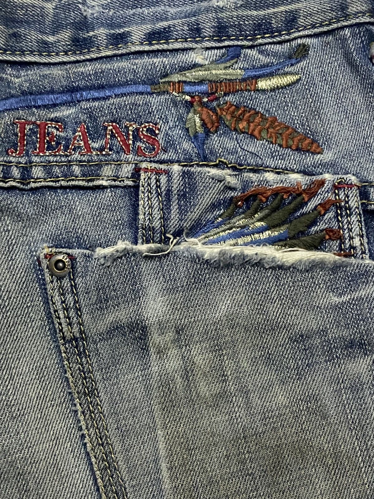 If Six Was Nine 55DSL Grunge Embroidered Logo If Six Was Nine Style Jeans Size US 30 / EU 46 - 14 Thumbnail