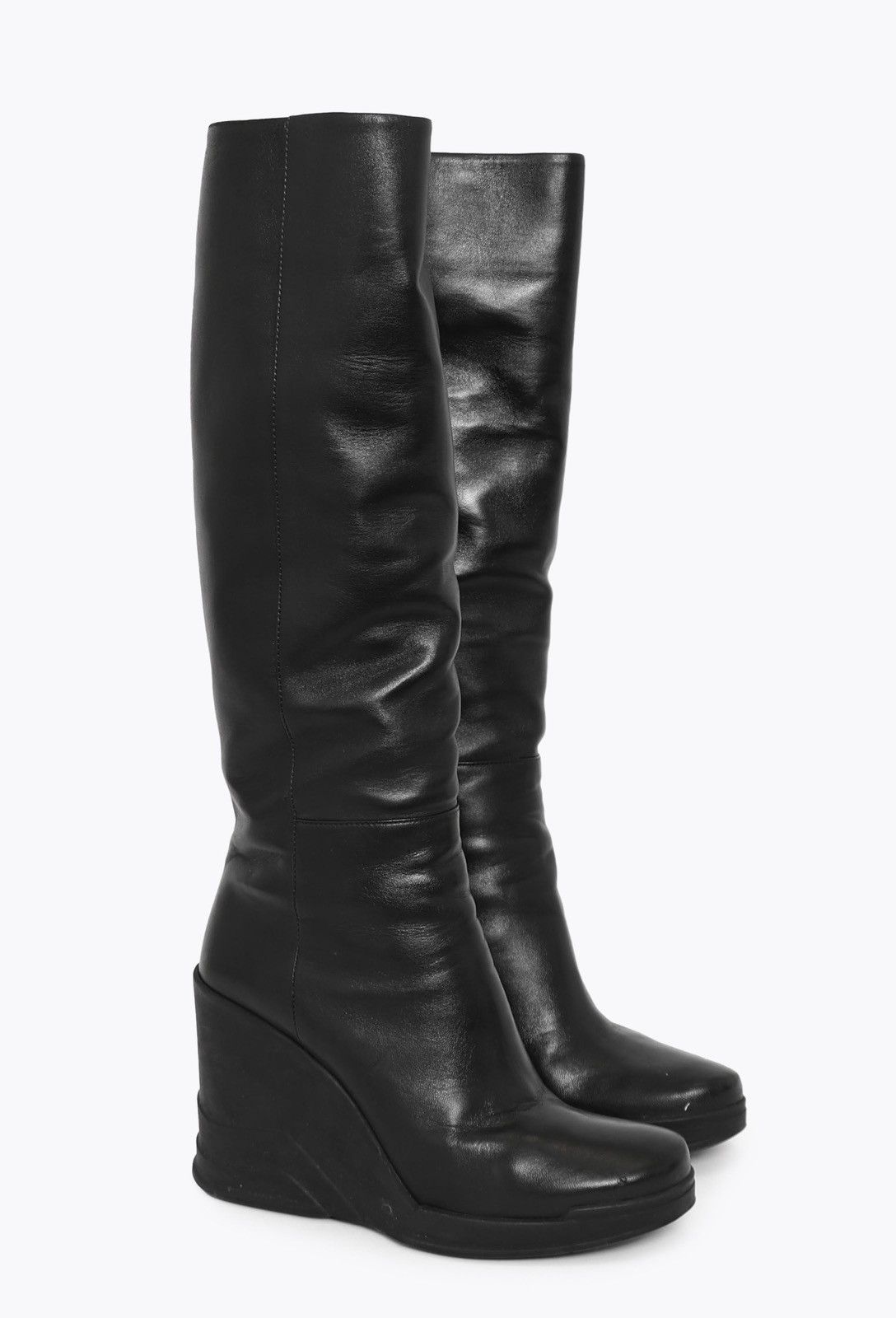 Prada Prada f/w 2014 wedge leather knee high boots Size US 9.5 / IT 39.5 - 2 Thumbnail