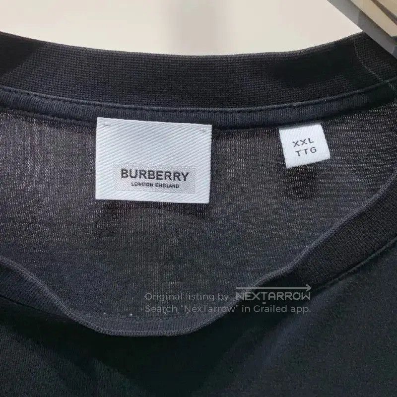 Burberry Burberry Black Cotton Men's T-Shirt. Size US XXL / EU 58 / 5 - 3 Thumbnail