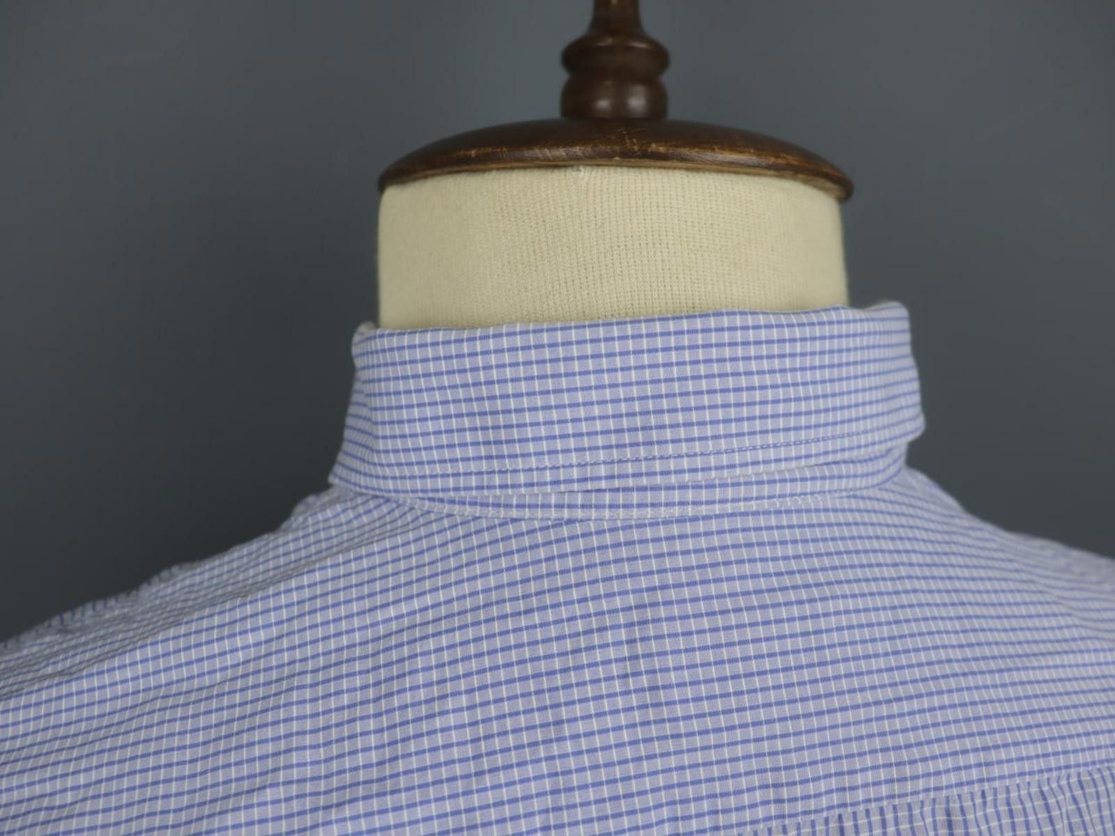 Lacoste Lacoste Blue Plaid 100% Cotton Collared Shirt Size 39 Size US M / EU 48-50 / 2 - 10 Thumbnail