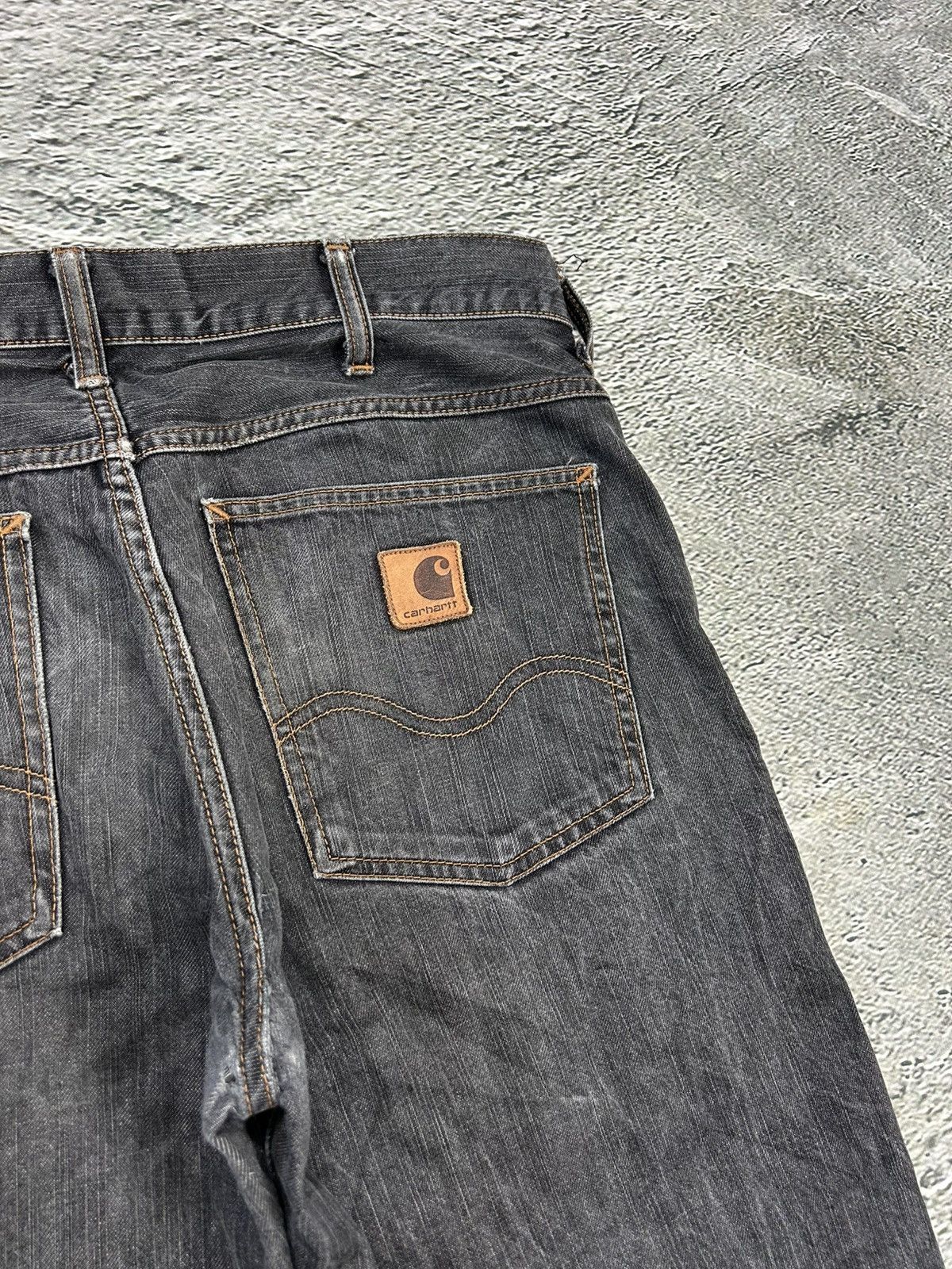 Carhartt × Vintage Carhartt jeans Western pant workwear vintage pants dark grey Size US 32 / EU 48 - 2 Thumbnail