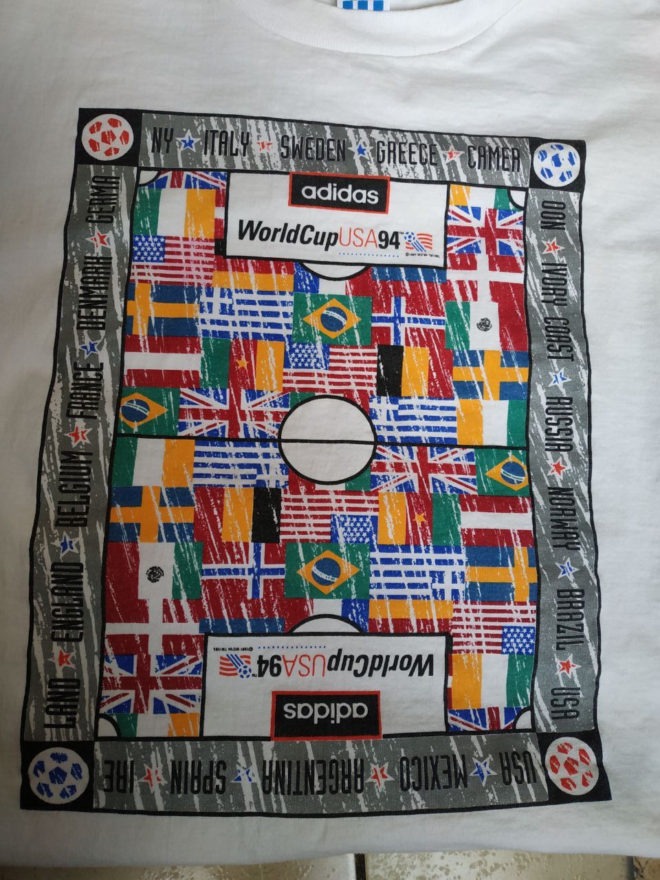 Adidas Vtg 1994 Adidas World Cup USA T-Shirt DEADSTOCK L USA Size US L / EU 52-54 / 3 - 12 Thumbnail