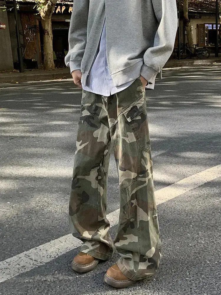 Japanese Brand Retro loose camouflage casual jeans Size US 32 / EU 48 - 3 Thumbnail