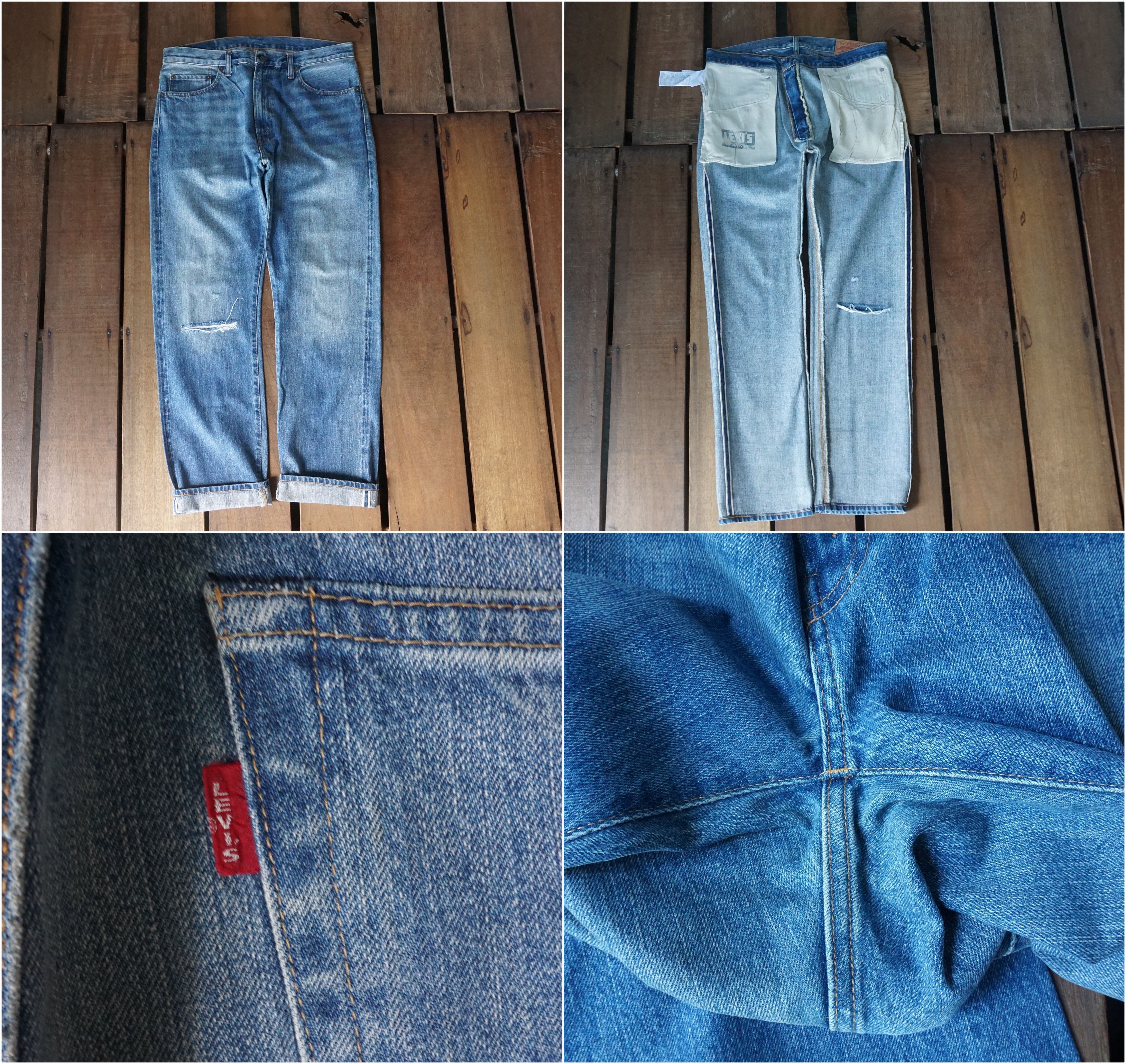 Levi's Levis 505 Big E Selvedge Jeans Size US 35 - 8 Thumbnail