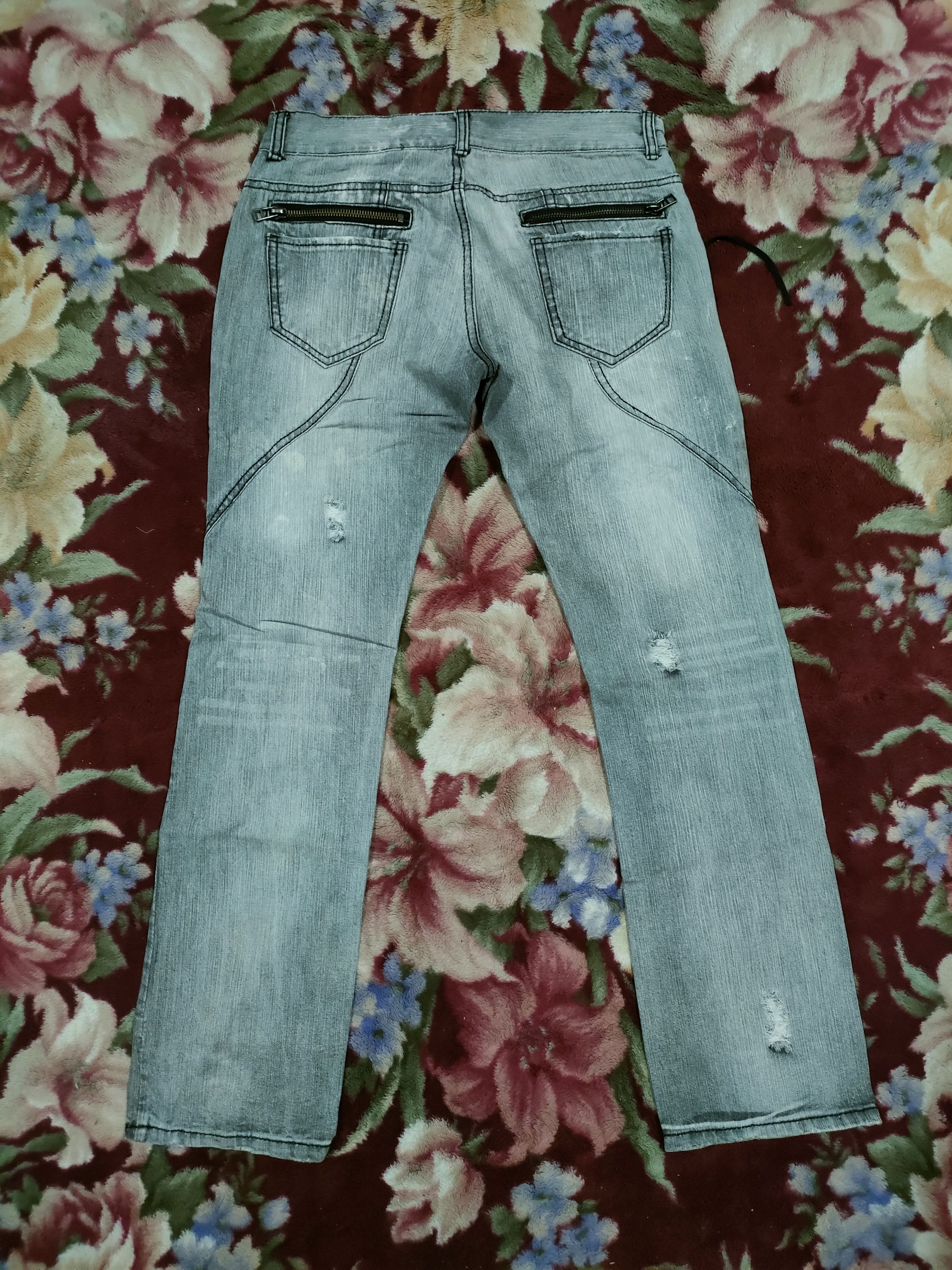 In The Attic × Japanese Brand × Le Grande Bleu (L.G.B.) In The Attic Bondage Zipper Jeans Size US 32 / EU 48 - 7 Thumbnail