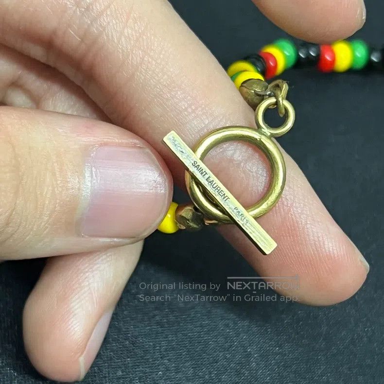 Saint Laurent Paris Saint Laurent Paris Colorful Bead Skateboard Pendant Neckl Size ONE SIZE - 5 Thumbnail