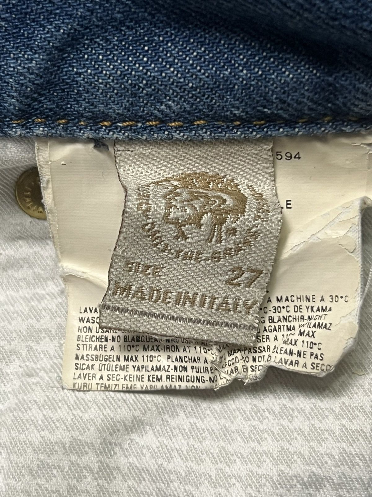 Diesel Flared Vintage Diesel Louvely Italy - Faded Wash Jeans Size 29" - 12 Thumbnail