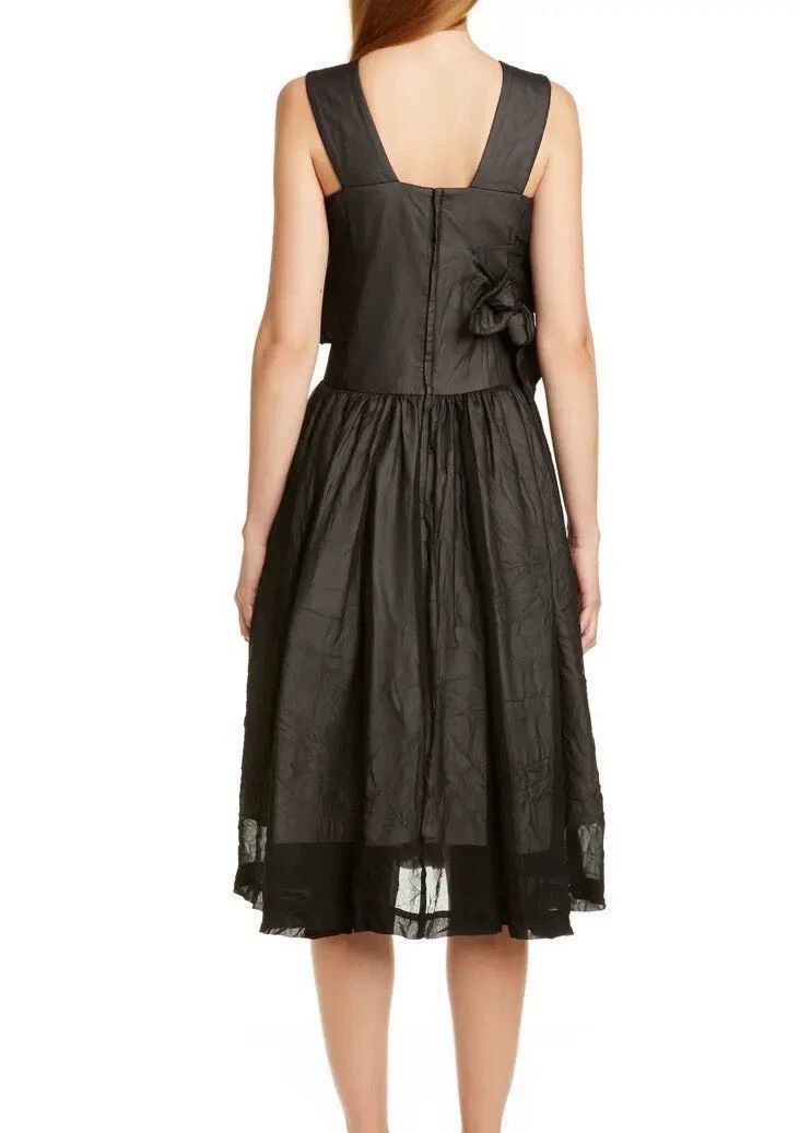 Comme des Garcons Comme Des Garcons Black Bow Midi Dress Size XS / US 0-2 / IT 36-38 - 6 Thumbnail