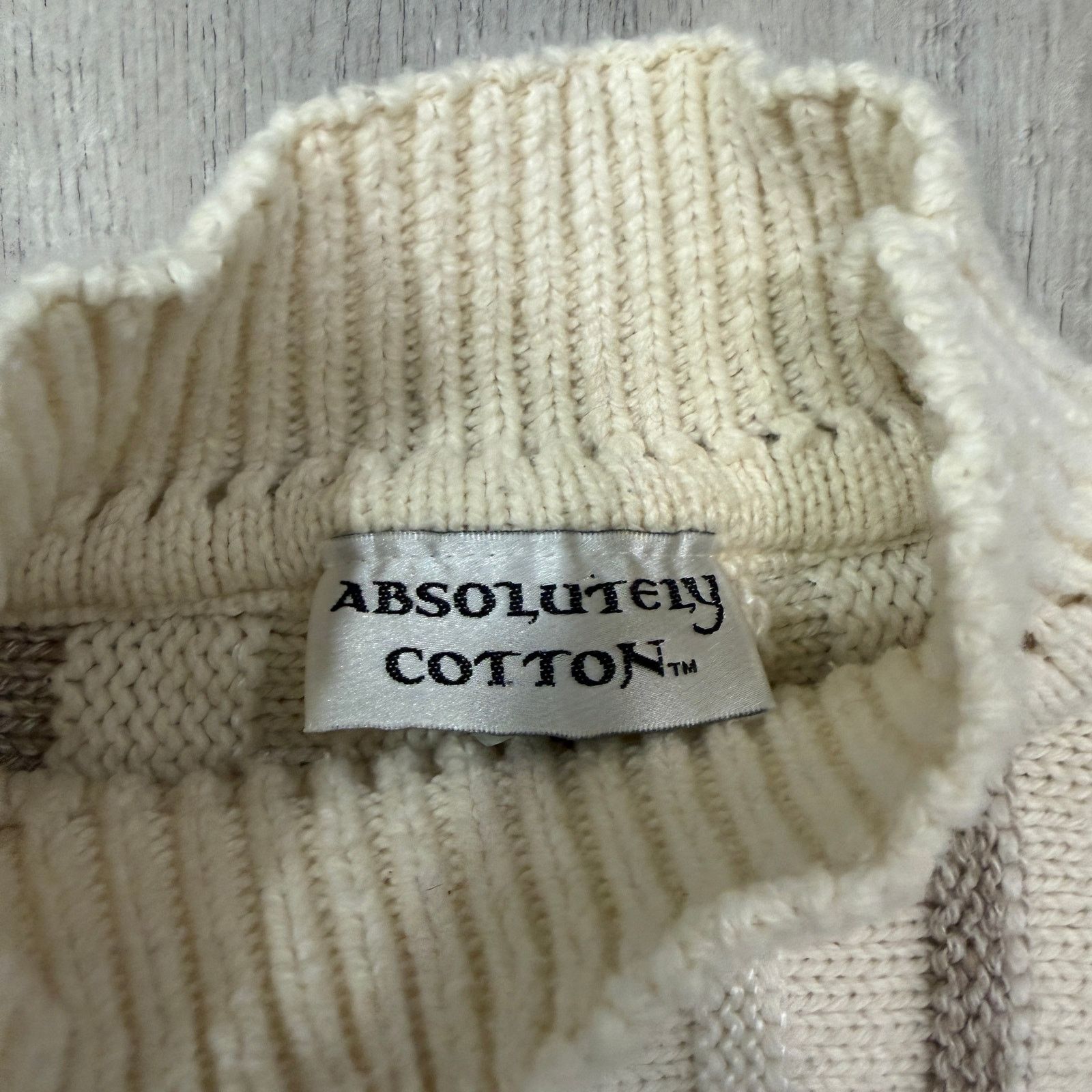 Vintage Vintage Absolutely Cotton 3D Textured Sweater Women's Large Size L / US 10 / IT 46 - 3 Thumbnail