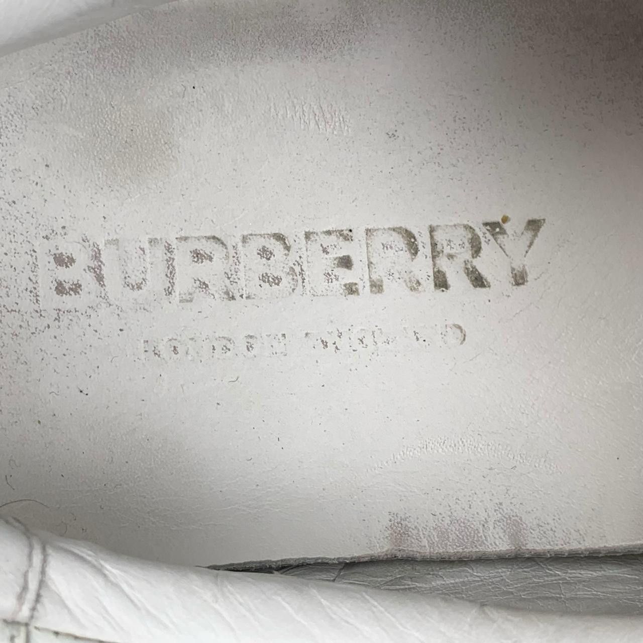 Burberry BURBERRY White Leather Sneakers Size US 10 / IT 40 - 9 Thumbnail