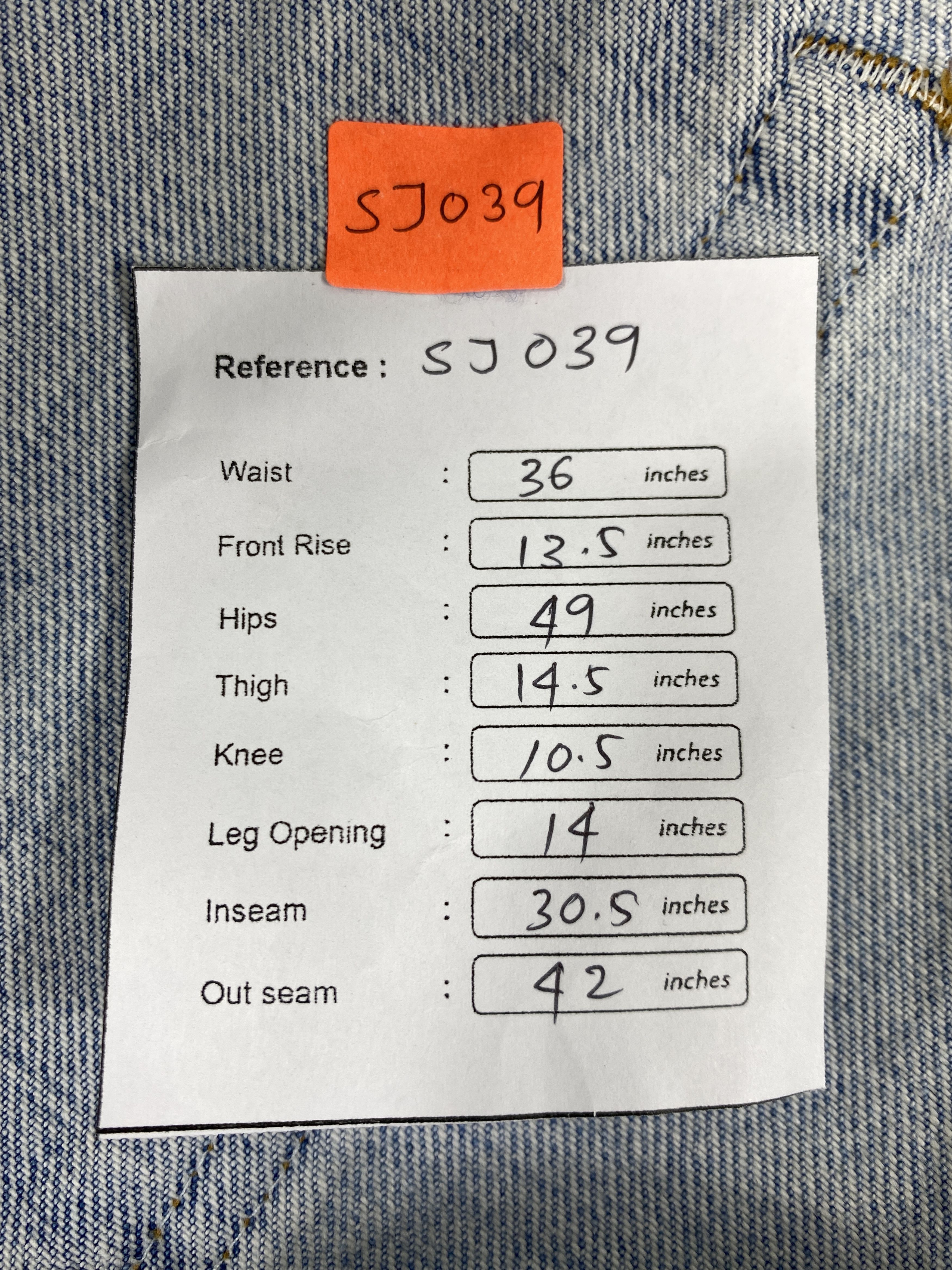 Levi's Mid Blue Vintage Levi's 550 Jeans 36x30.5 Denim -SJ039 Size US 36 / EU 52 - 8 Thumbnail