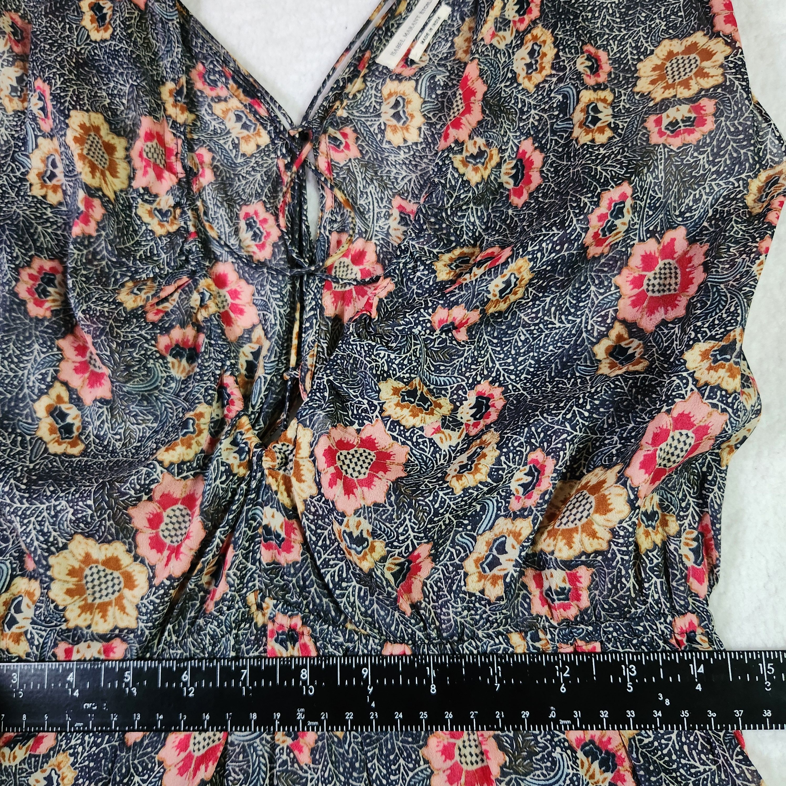 Isabel Marant Isabel Marant Silk Floral Dress Womens 36 Designer Size XS / US 0-2 / IT 36-38 - 7 Thumbnail