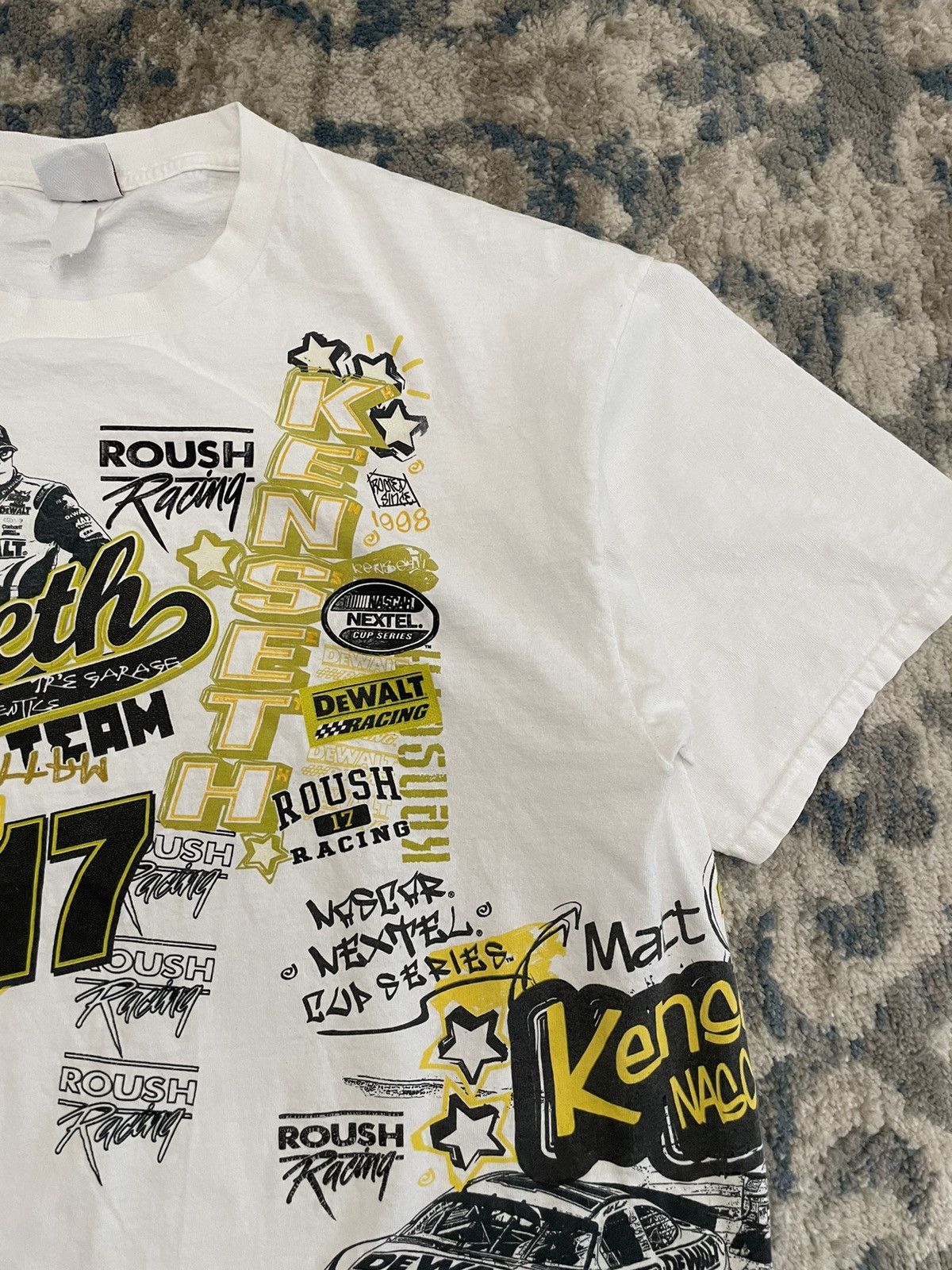 Vintage Vintage Y2K NASCAR Graphic Tee Racing Unsoundrags Hanes Moto Size US L / EU 52-54 / 3 - 7 Thumbnail