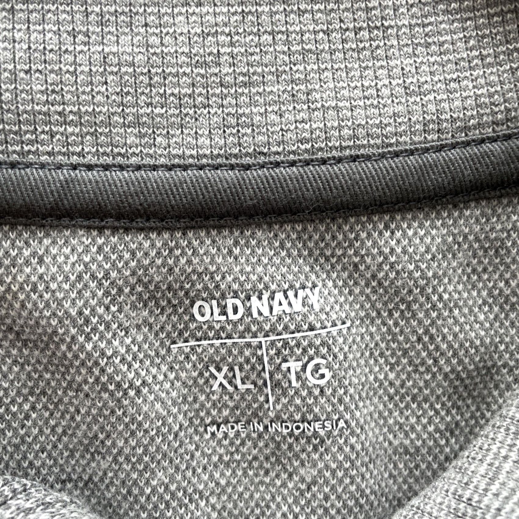 Old Navy Old Navy Mens XL Gray Flex Henley Long Sleeve Shirt Waffle Knit Outdoor Stretch Shirt Size US XL / EU 56 / 4 - 3 Thumbnail