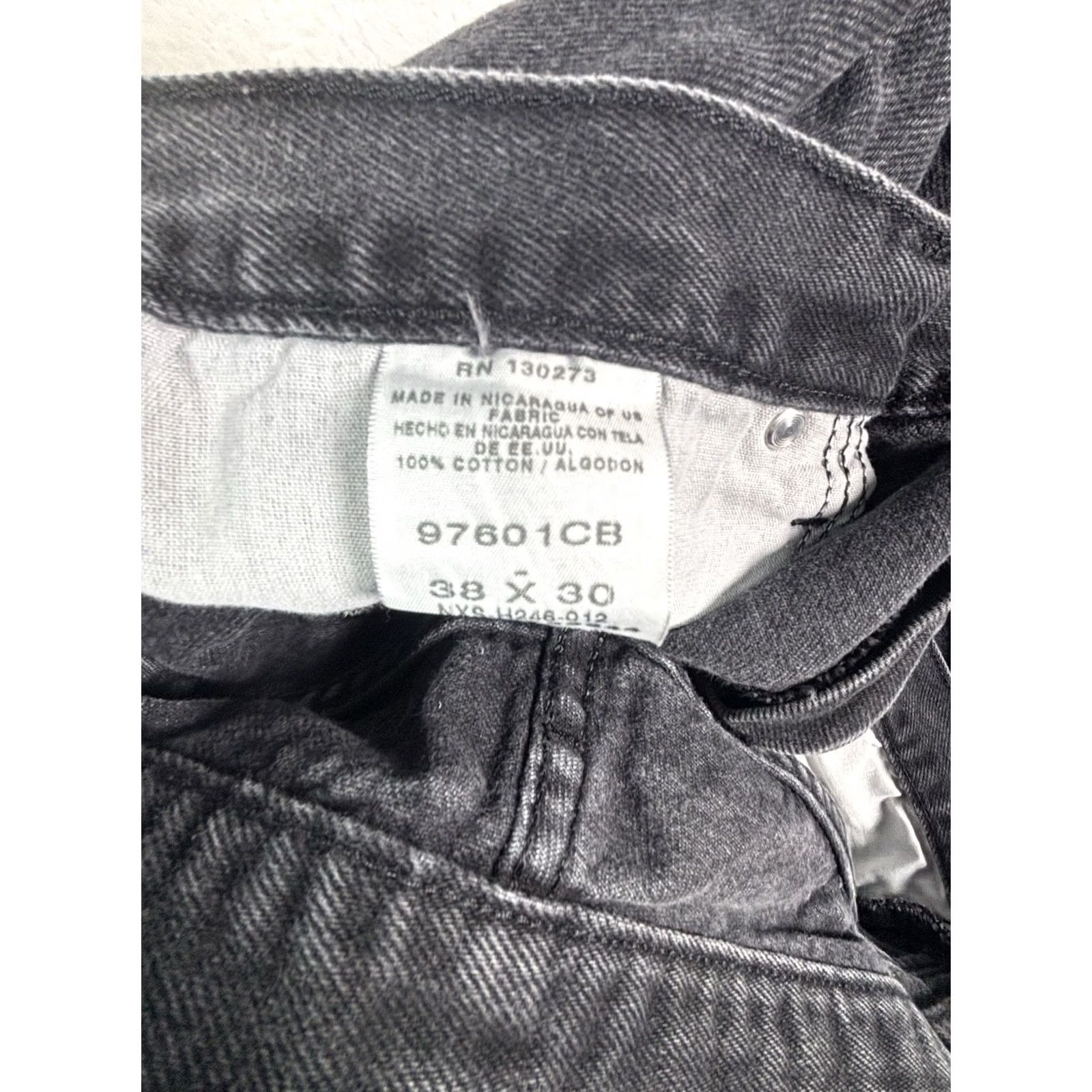Wrangler VINTAGE Wrangler Regular Fit Black Denim Jeans 97601CB Mens Size 38 X 30 Regular Jeans Black 5-Pocket Logo Cowboy USA Mens Size US 38 / EU 54 - 6 Thumbnail