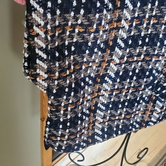 Vintage Coco + Carmen Knit Plaid Fall Sz. OS Shawl Jacket Size ONE SIZE - 4 Thumbnail