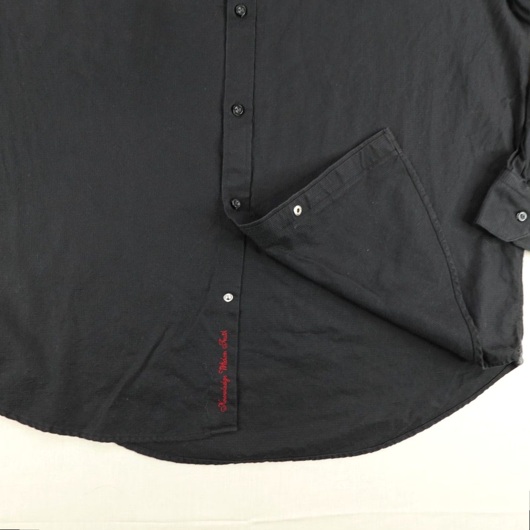 Robert Graham VINTAGE Robert Graham Men’s Shirt XL Black Button-Up Long Sleeve Cotton Formal Size 46R - 4 Thumbnail