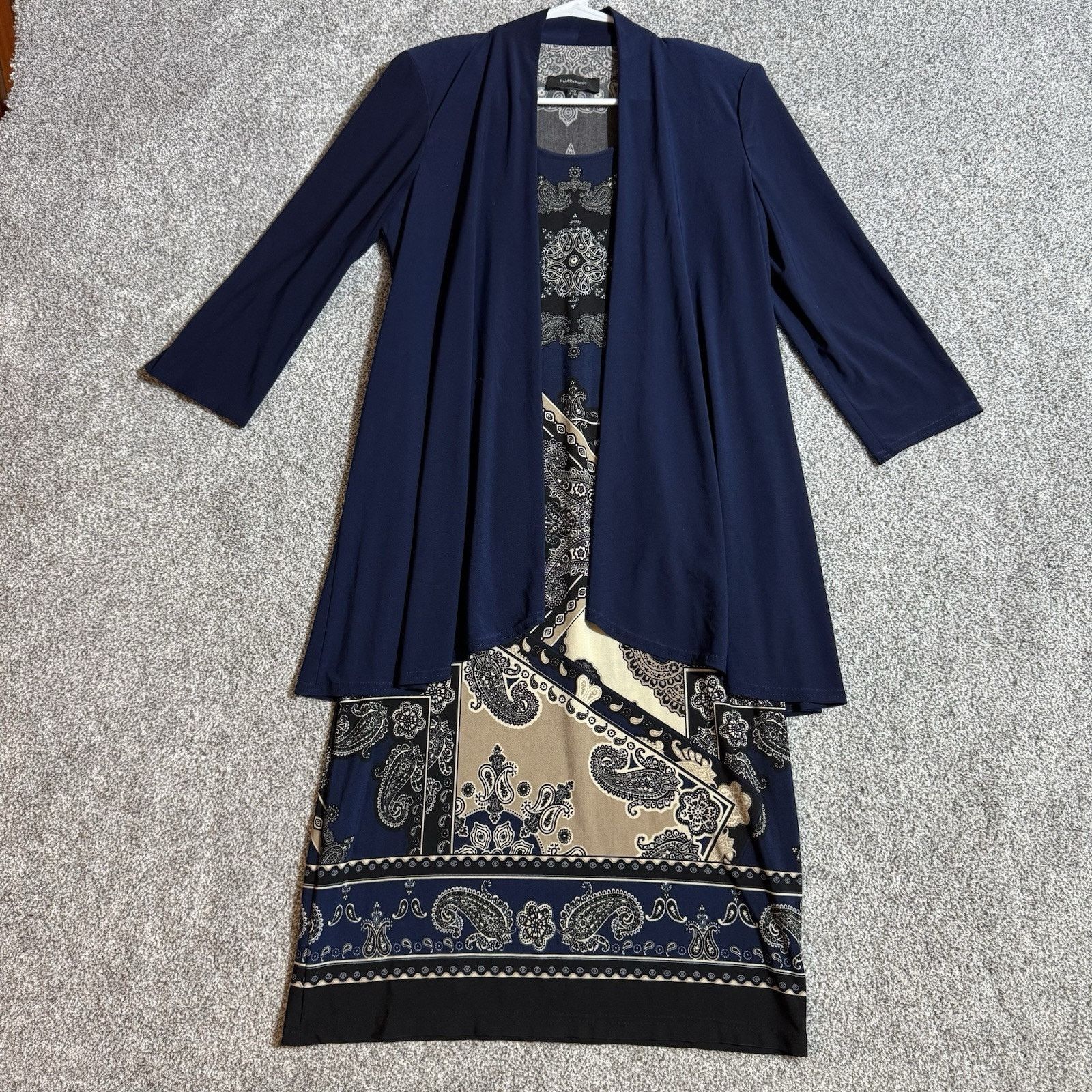 Other R&M Richards Cardigan Dress 6 Boho Ornate Medallion Paisley Size M / US 6-8 / IT 42-44 - 1 Thumbnail