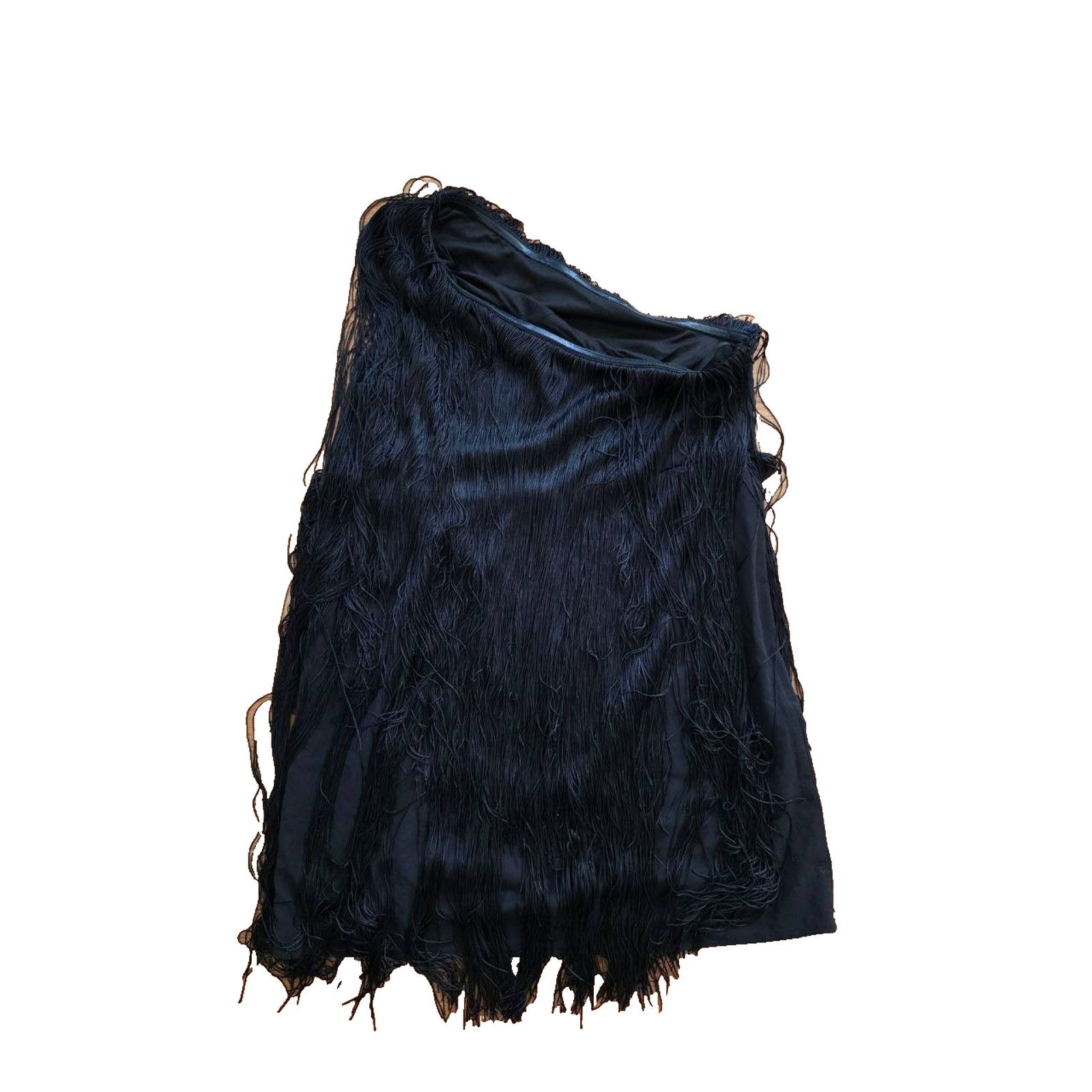 Anthropologie HUTCH Anthropologie ONE-SHOULDER FRINGED MINI SIZE M A001937 Size M / US 6-8 / IT 42-44 - 11 Thumbnail