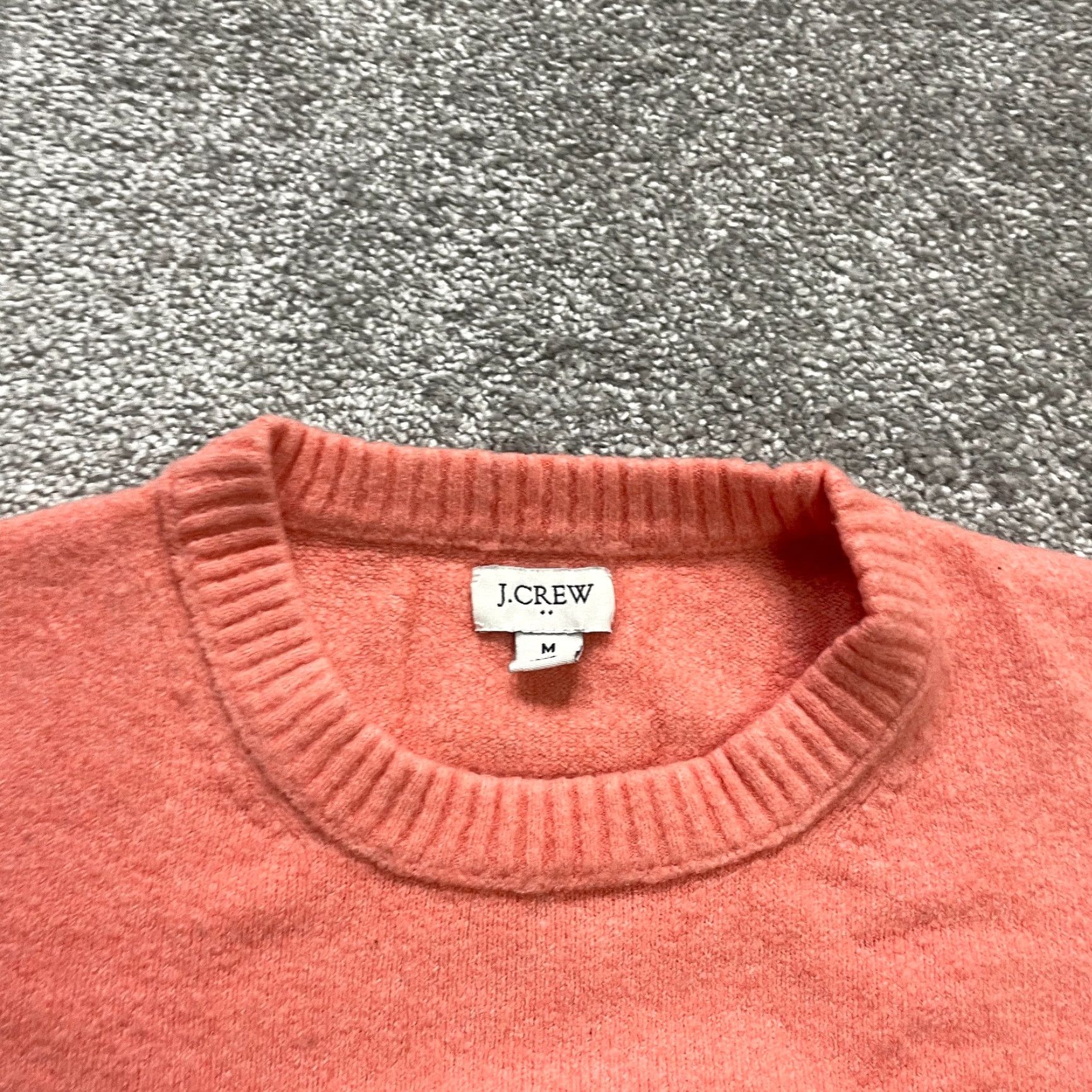 J.Crew VINTAGE J.Crew Women’s Pullover Sweater Knit Long Sleeve Casual Fit Orange 00s Designer Size M / US 6-8 / IT 42-44 - 5 Thumbnail