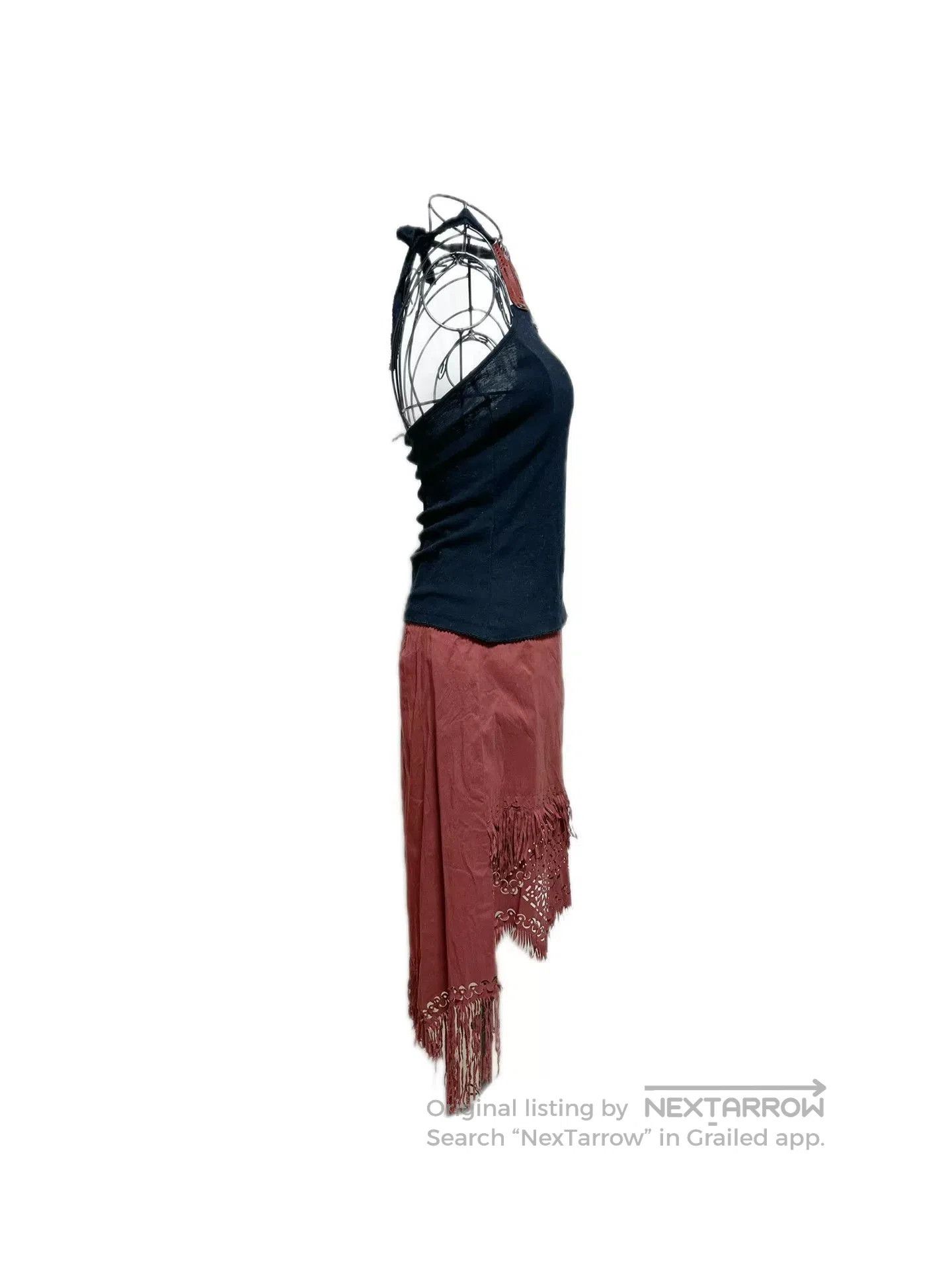 Jean Paul Gaultier Jean Paul Gaultier Cut-Out Fringe Skirt. Size 25" / US 0 / IT 36 - 2 Thumbnail