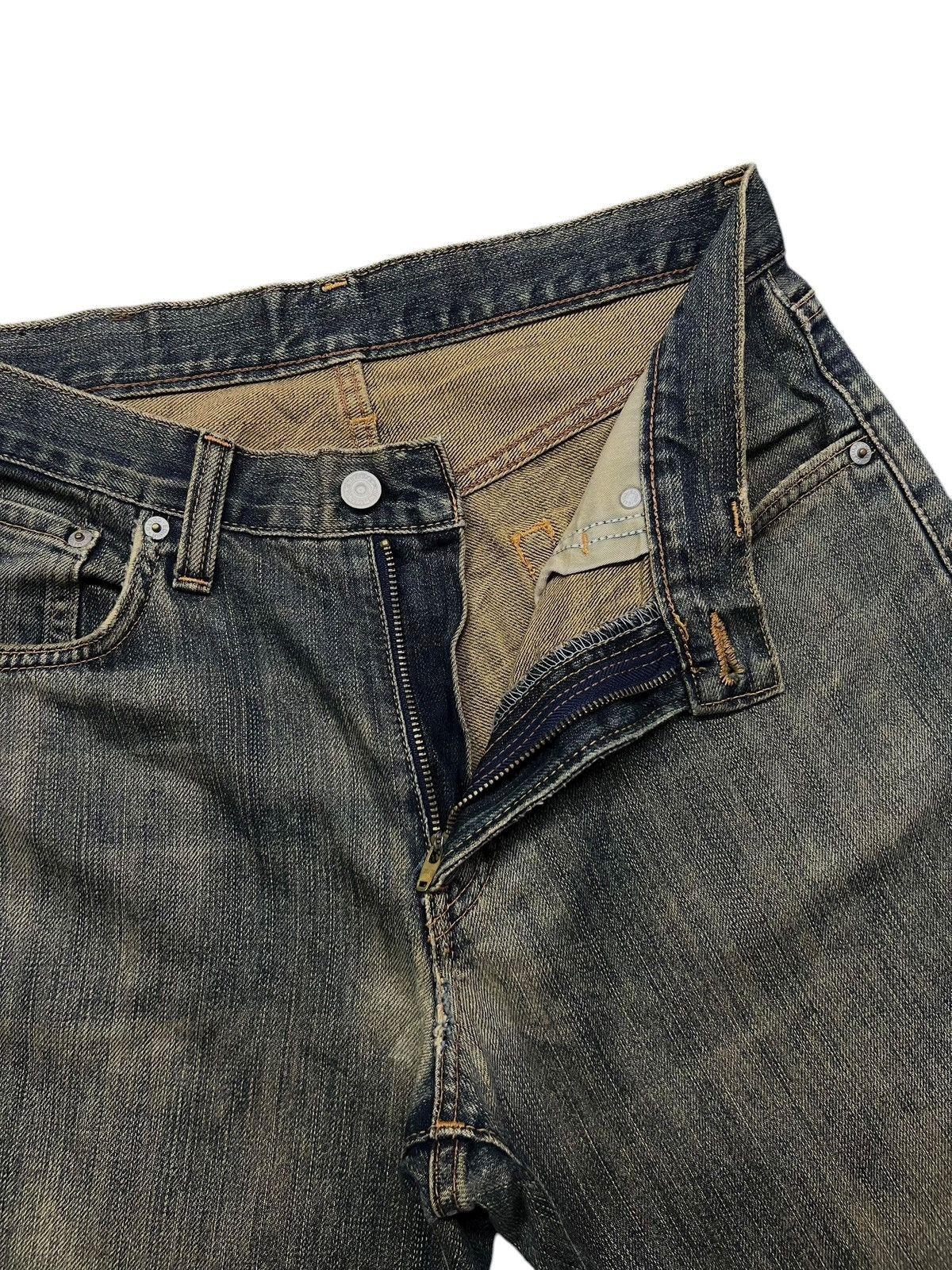 Edwin Vintage Edwin E604R Japan - Faded Mud Wash, Distressed Denim Size US 32 / EU 48 - 9 Thumbnail