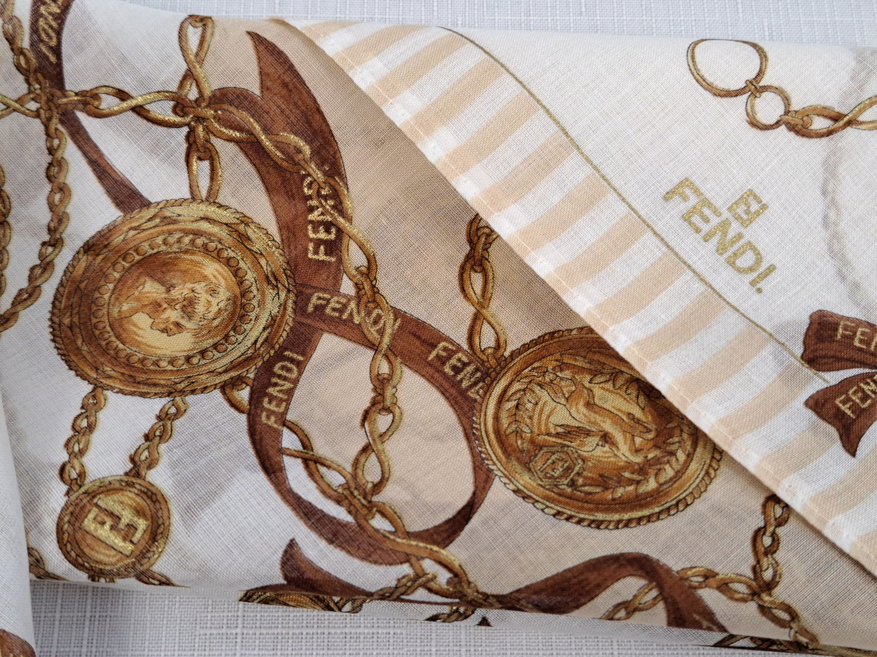 Fendi Fendi cotton pockets square/handkerchiefs. Size ONE SIZE - 12 Thumbnail