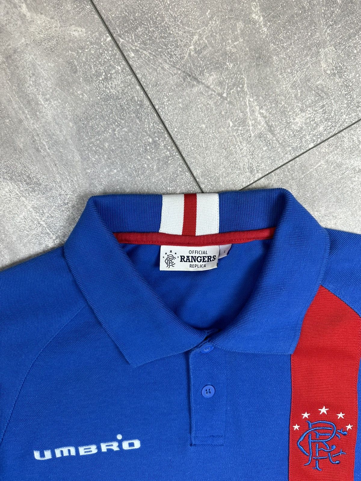 Umbro Rare vintage Umbro Rangers Replica Soccer Jersey Size US L / EU 52-54 / 3 - 6 Thumbnail