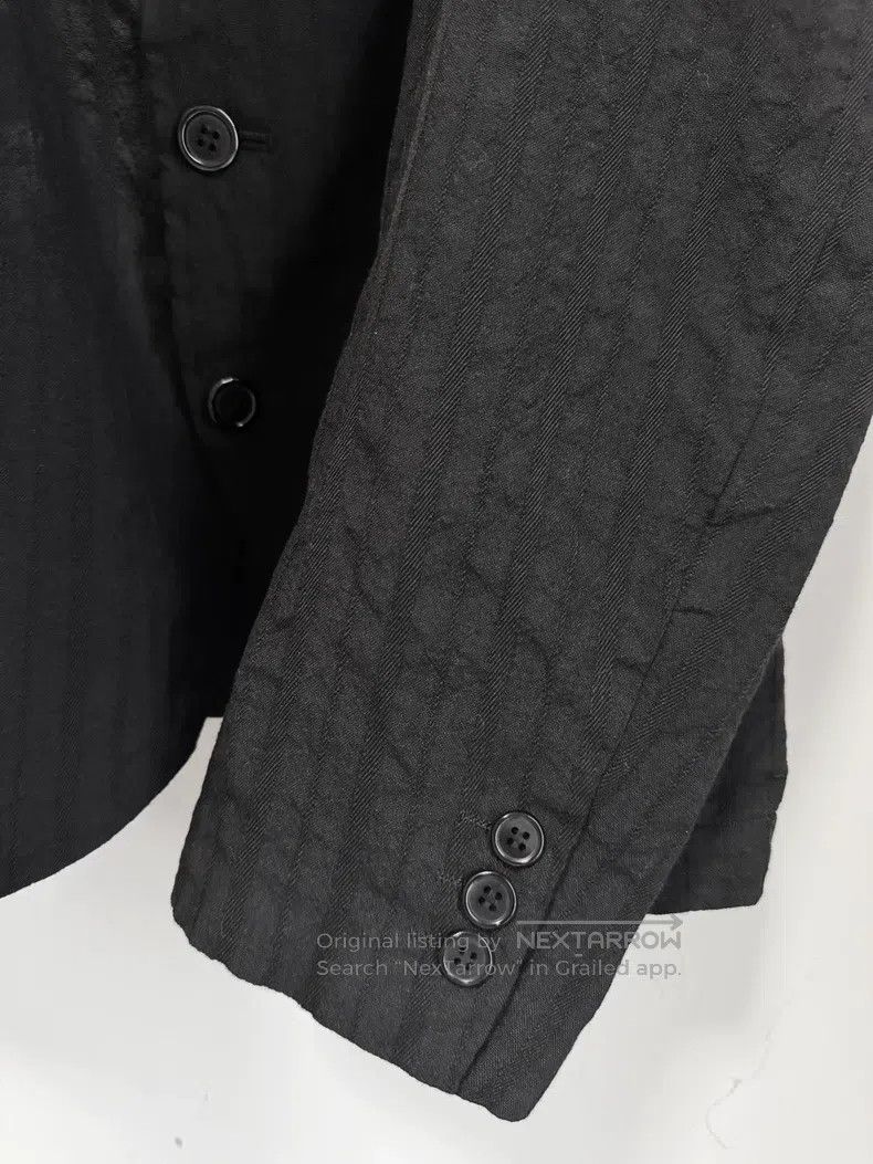 Comme des Garcons Comme Des Garcons Lace Collar Stripe Black Patterned Coat Size XS / US 0-2 / IT 36-38 - 5 Thumbnail