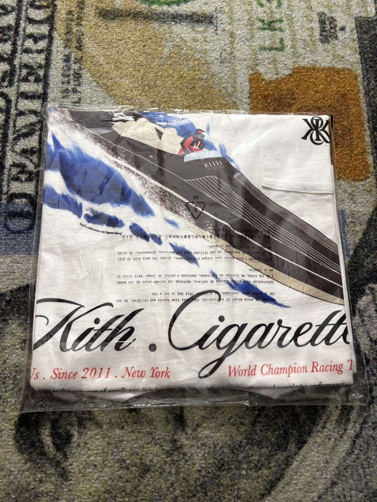 Kith Kith x Cigarette Racing 42X Vintage Tee White