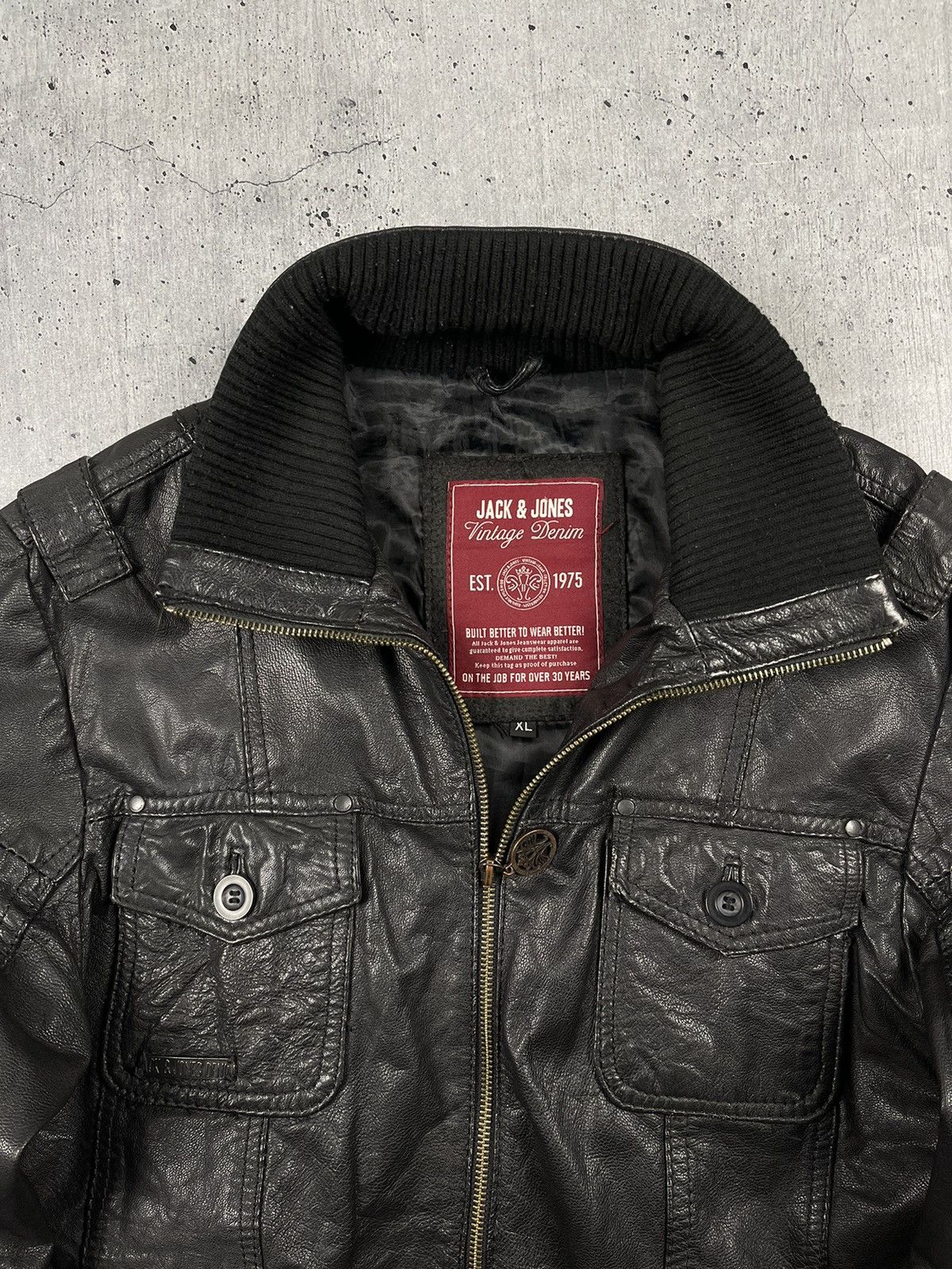 Genuine Leather × Vintage Vintage Bomber Leather Jacket zip Avirex Size US XL / EU 56 / 4 - 5 Thumbnail