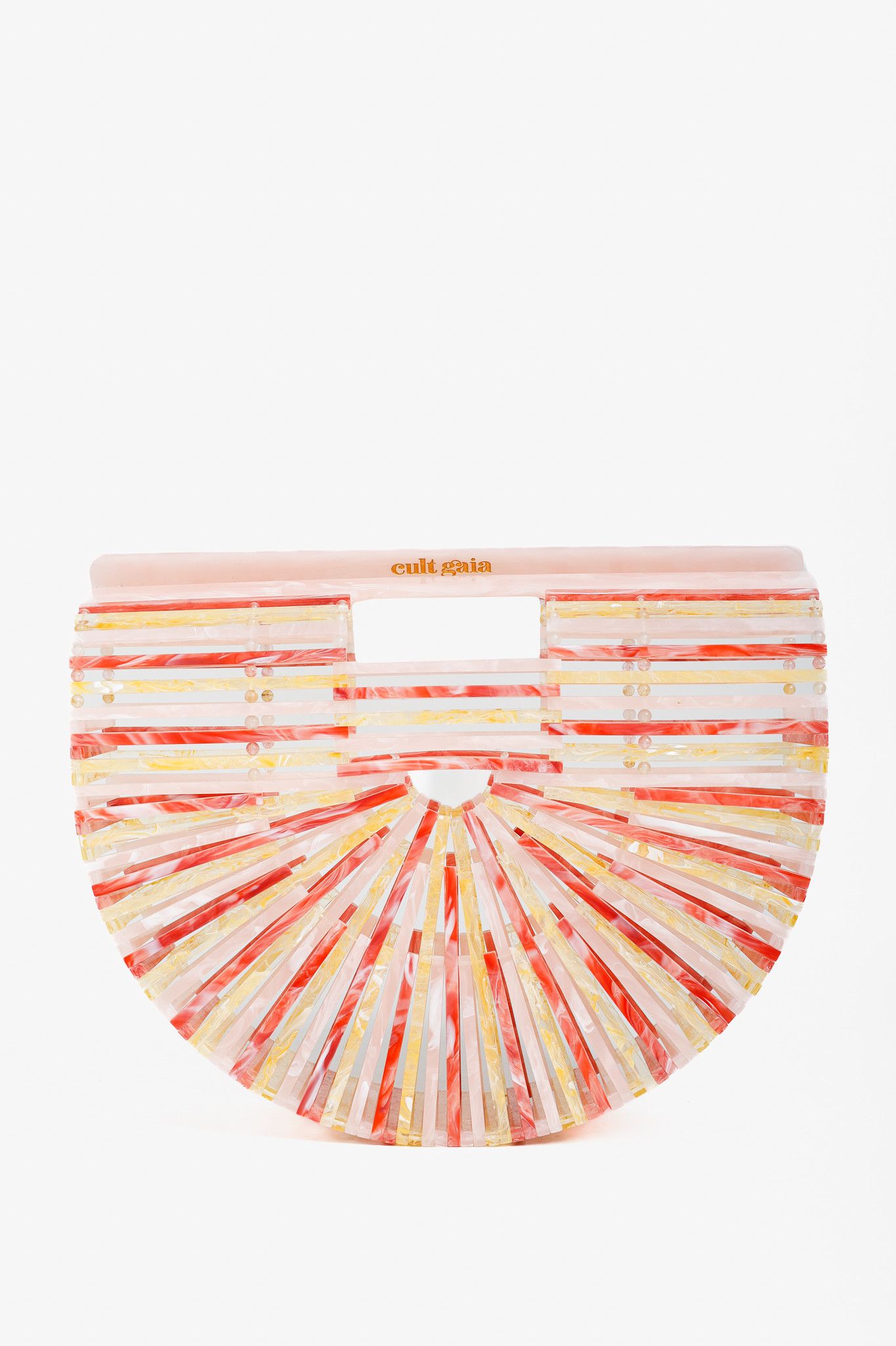 Cult Gaia Cult Gaia Ark Citrus Multi Acrylic Top Handle Bag Size ONE SIZE - 1 Thumbnail