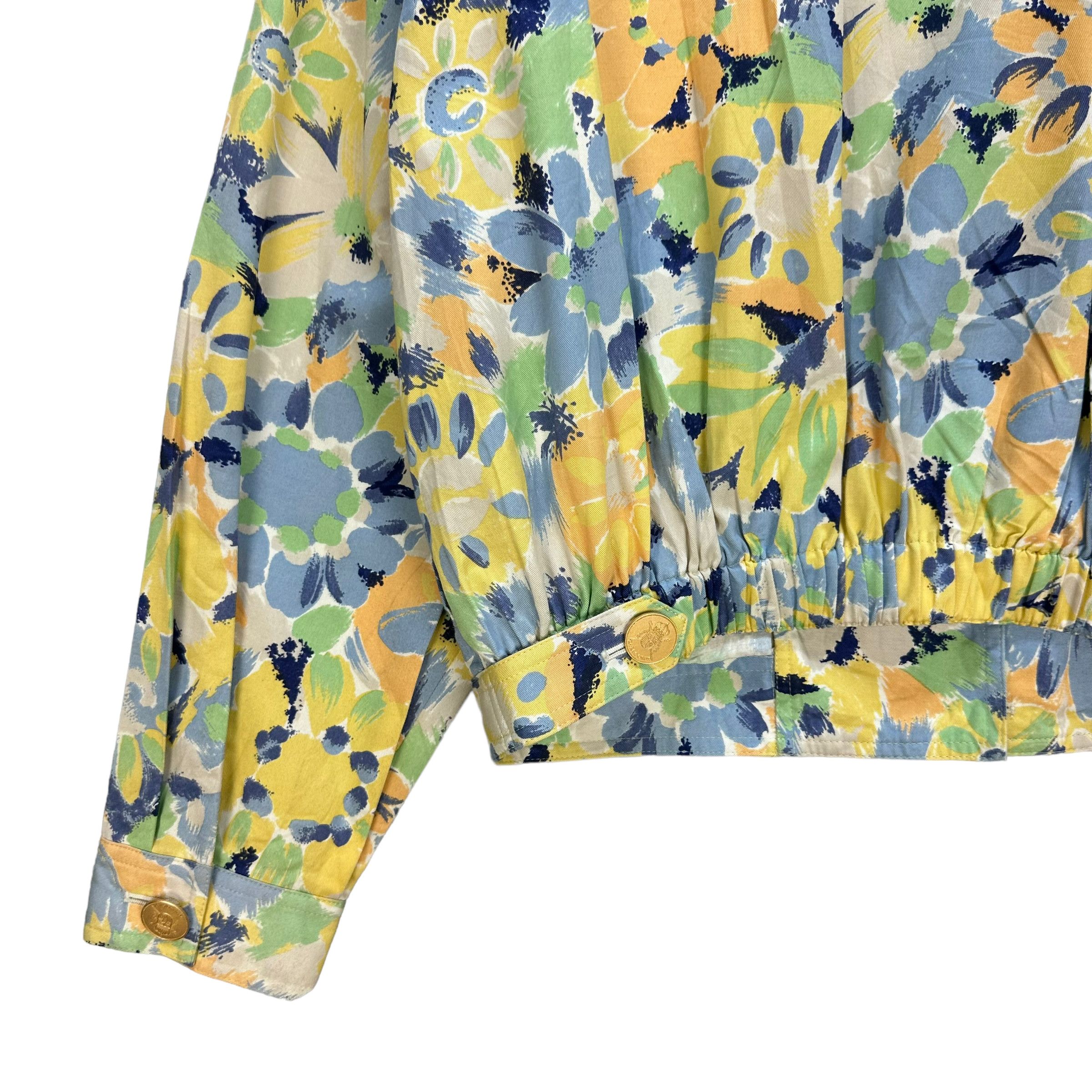 Japanese Brand KODAMA FLOWER FULLPRINT CROPPED JACKET #8255-218 Size S / US 4 / IT 40 - 10 Thumbnail